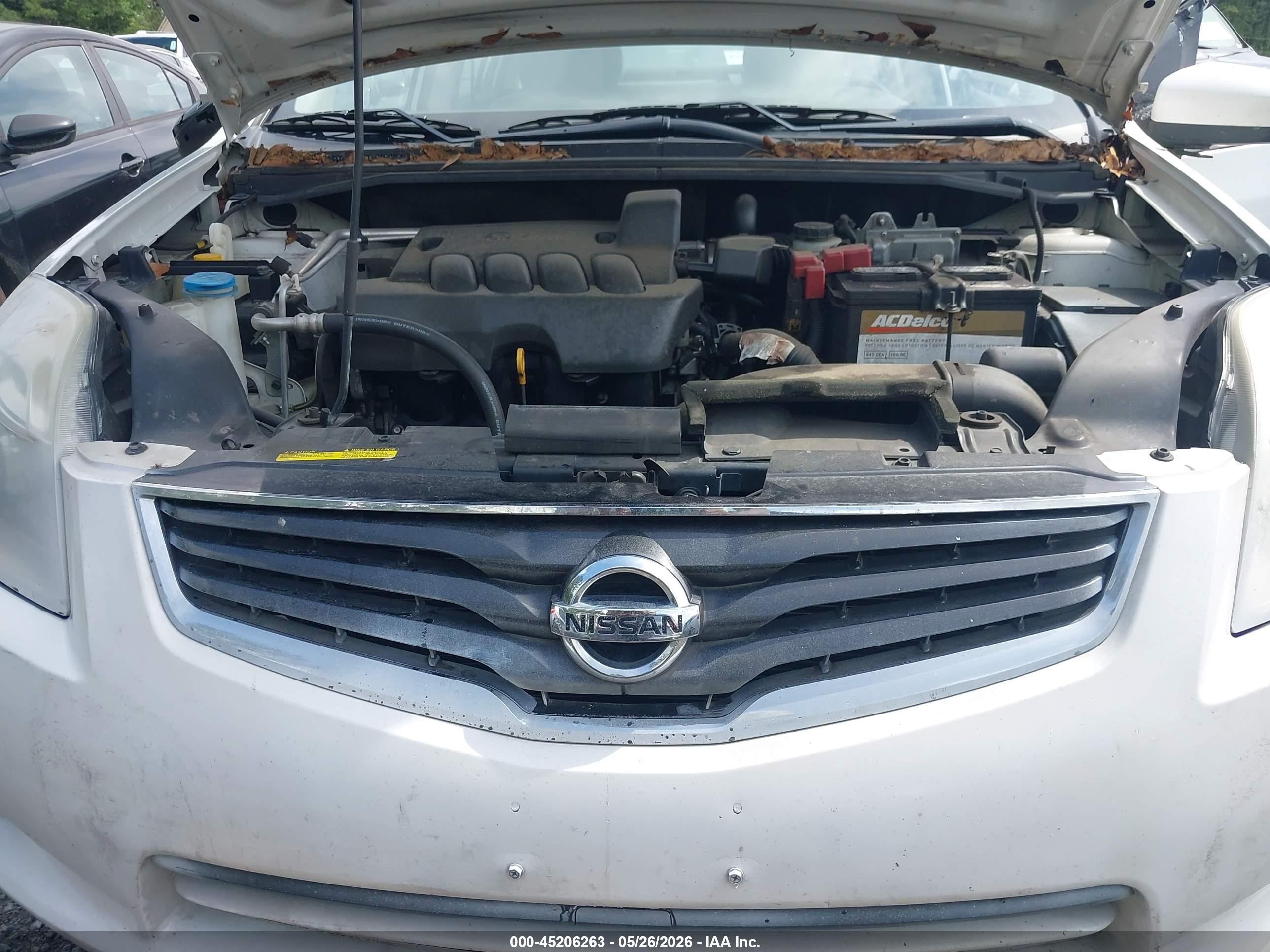 2011 Nissan Sentra 2.0 White vin: 3N1AB6AP7BL620446
