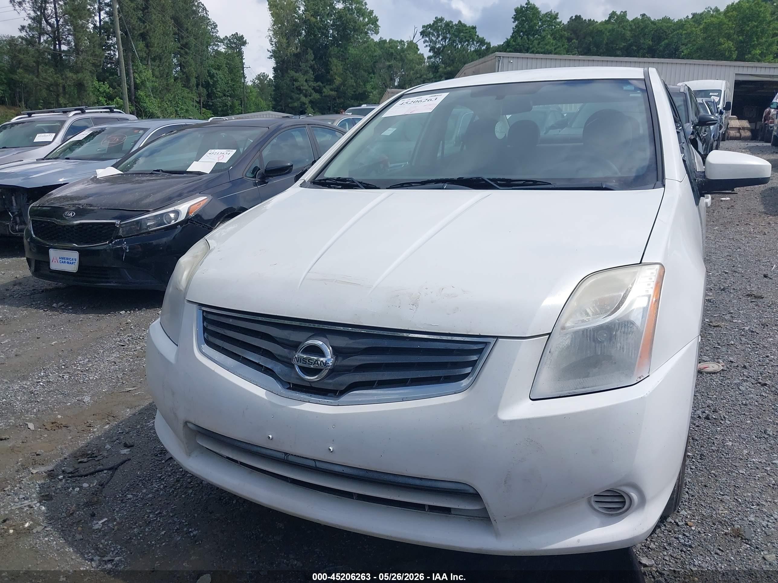 2011 Nissan Sentra 2.0 White vin: 3N1AB6AP7BL620446
