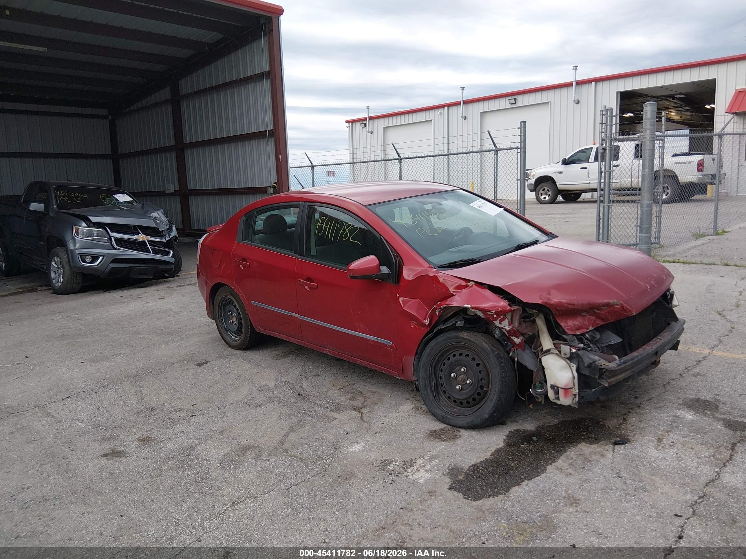 2011 Nissan Sentra 2.0s Red vin: 3N1AB6AP7BL627476