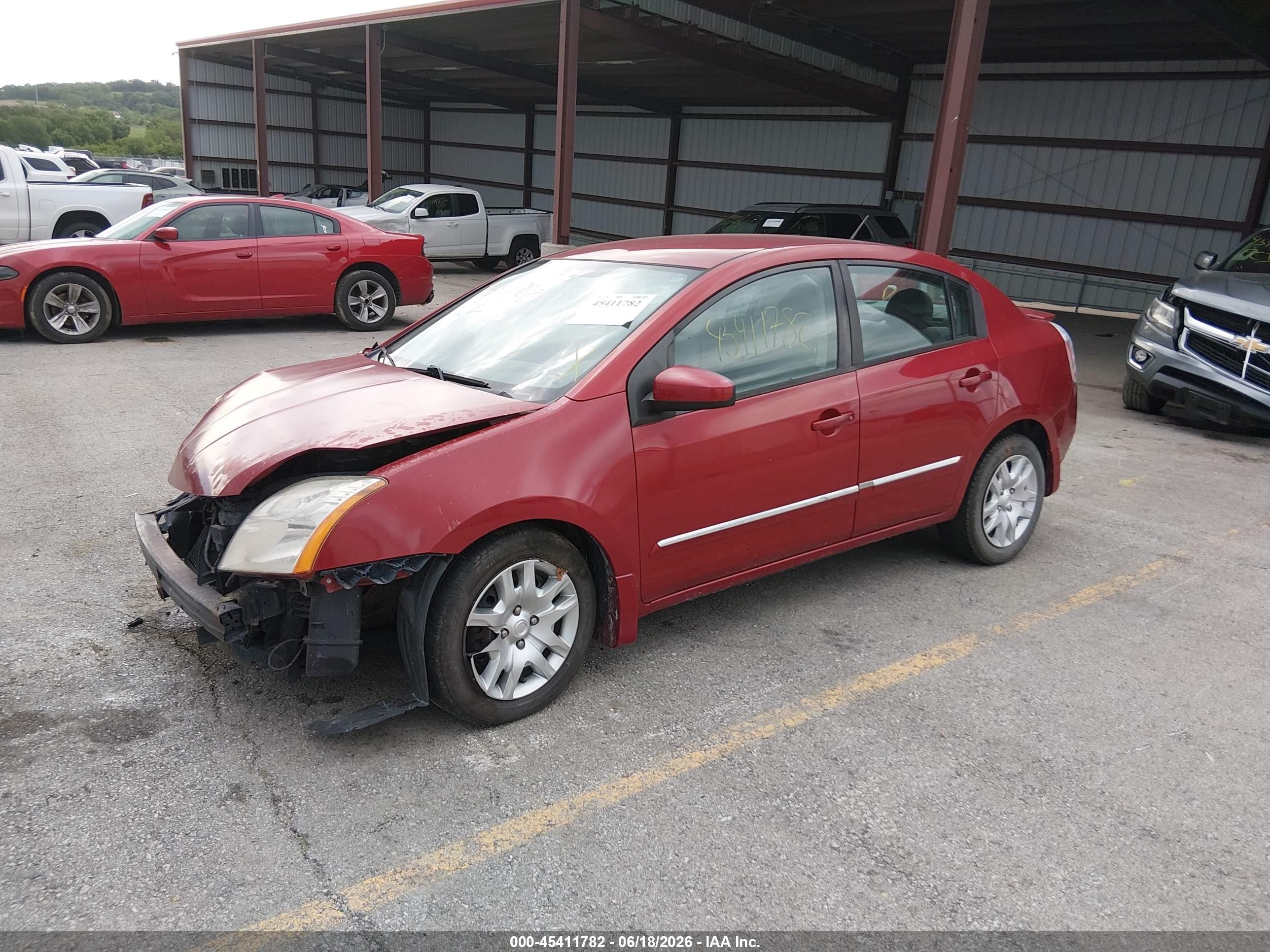 2011 Nissan Sentra 2.0s Red vin: 3N1AB6AP7BL627476