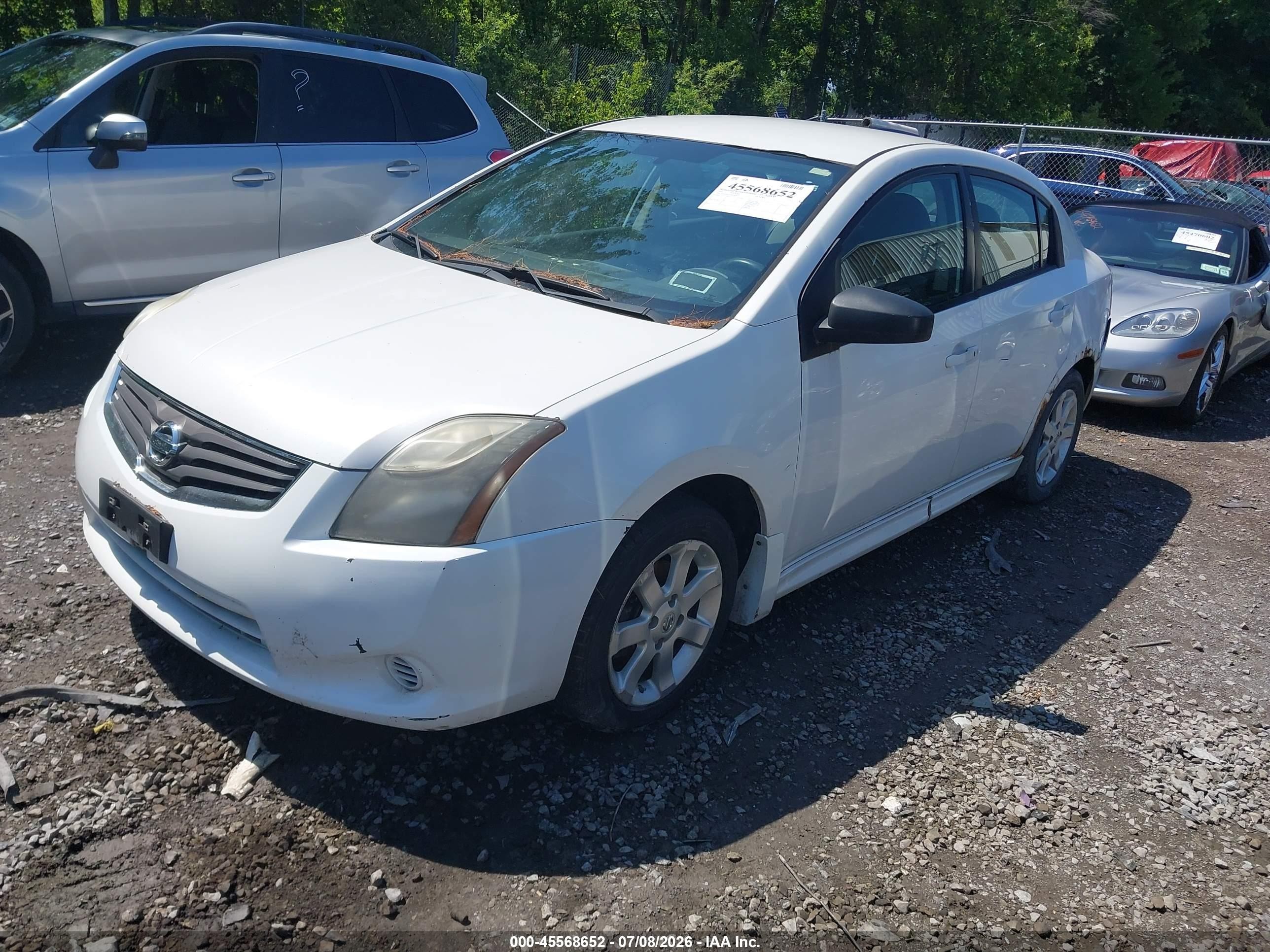 2011 Nissan Sentra 2.0sr White vin: 3N1AB6AP7BL630247