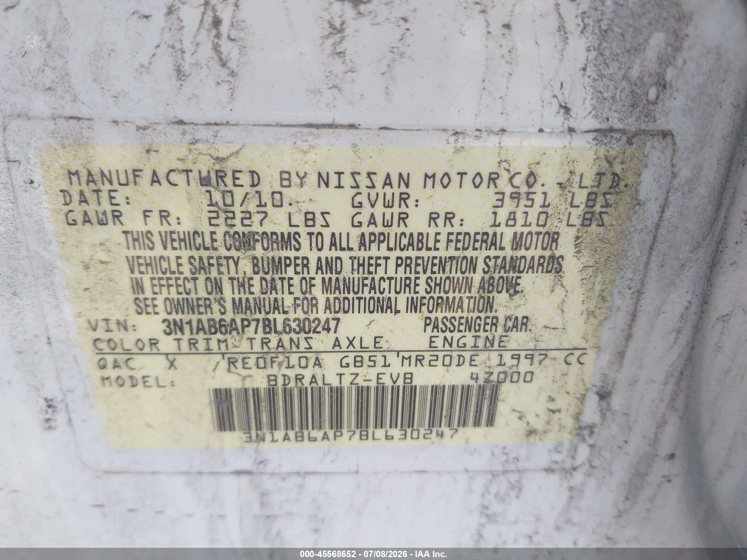 2011 Nissan Sentra 2.0sr White vin: 3N1AB6AP7BL630247