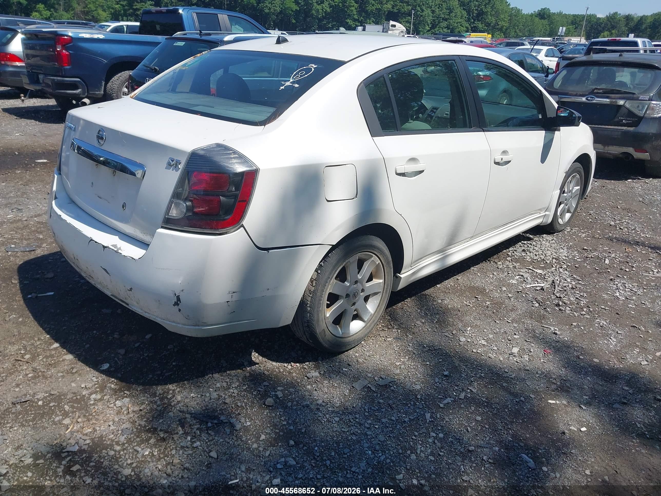 2011 Nissan Sentra 2.0sr White vin: 3N1AB6AP7BL630247