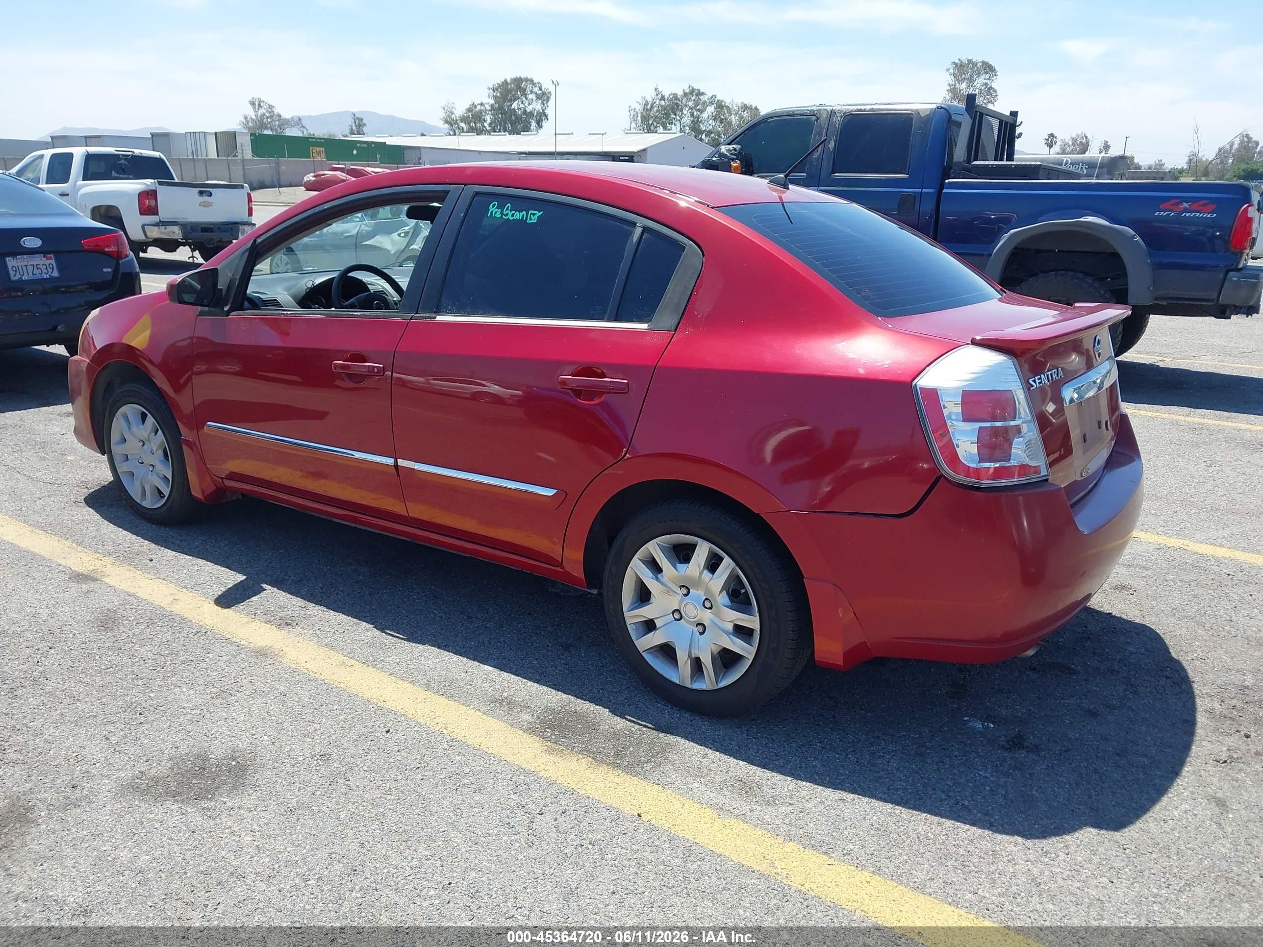 2011 Nissan Sentra 2.0s Темно-бордовый vin: 3N1AB6AP7BL682784