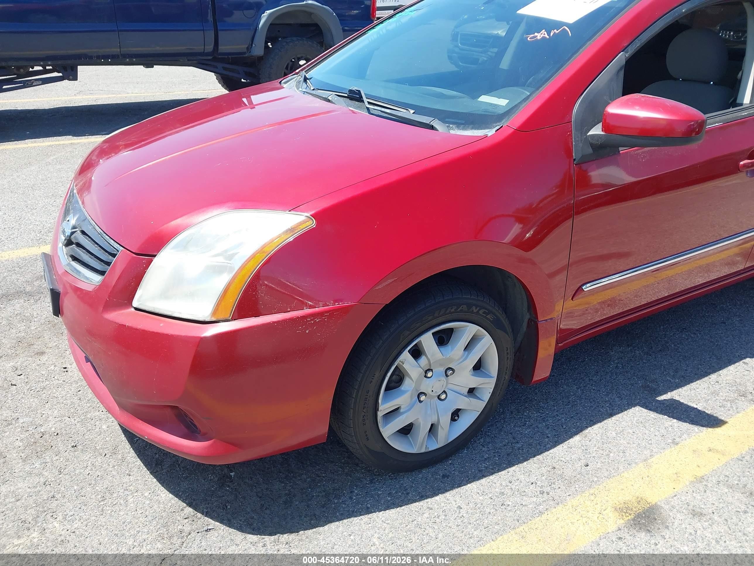 2011 Nissan Sentra 2.0s Темно-бордовый vin: 3N1AB6AP7BL682784