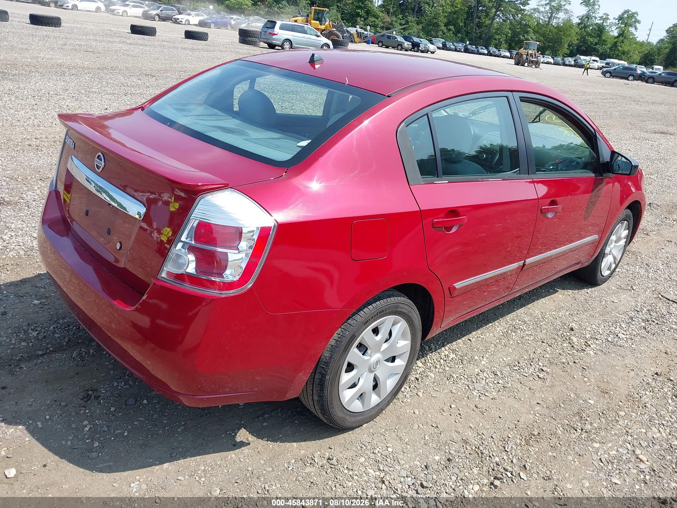 2011 Nissan Sentra 2.0s Red vin: 3N1AB6AP7BL684812