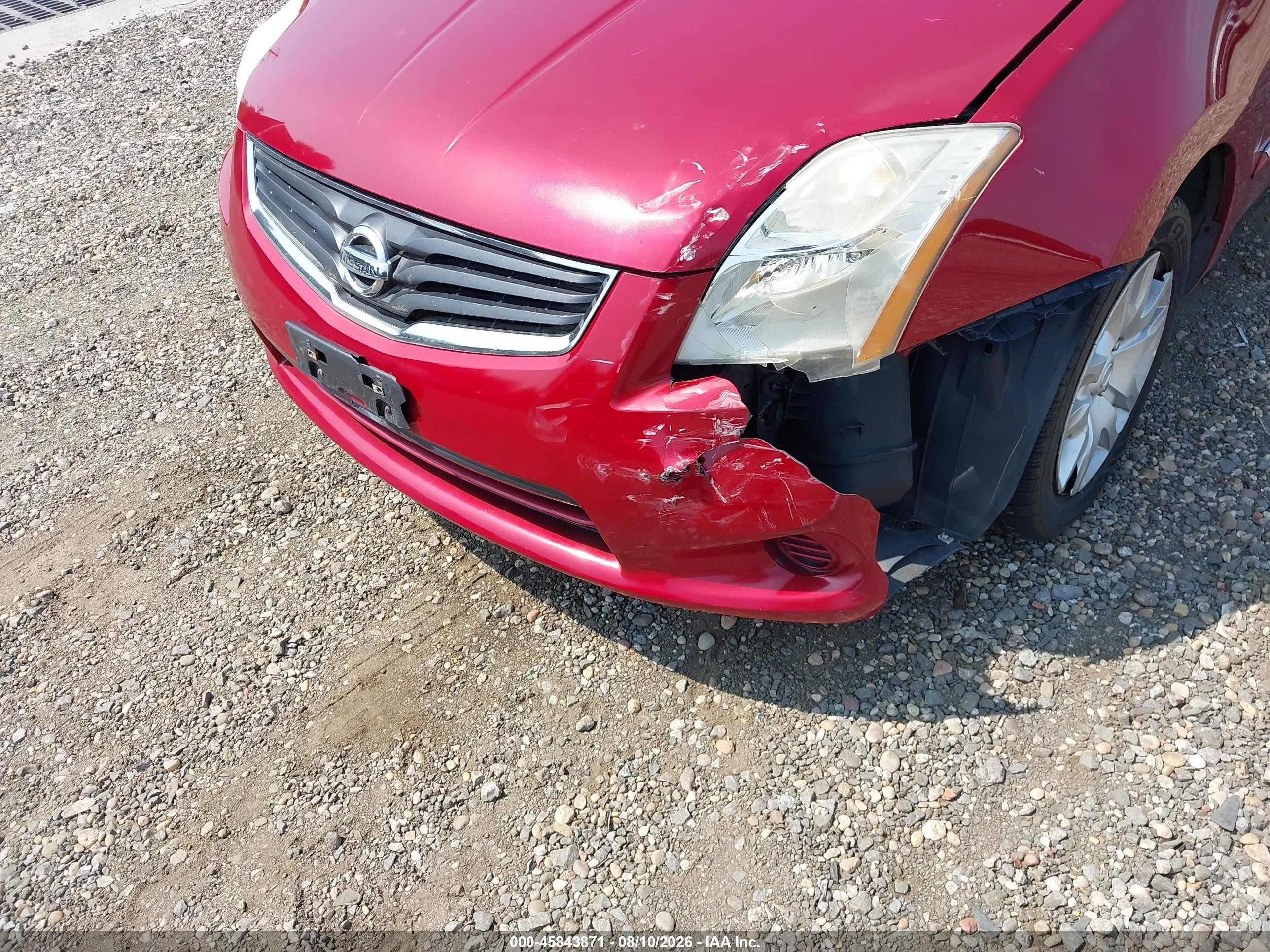 2011 Nissan Sentra 2.0s Red vin: 3N1AB6AP7BL684812