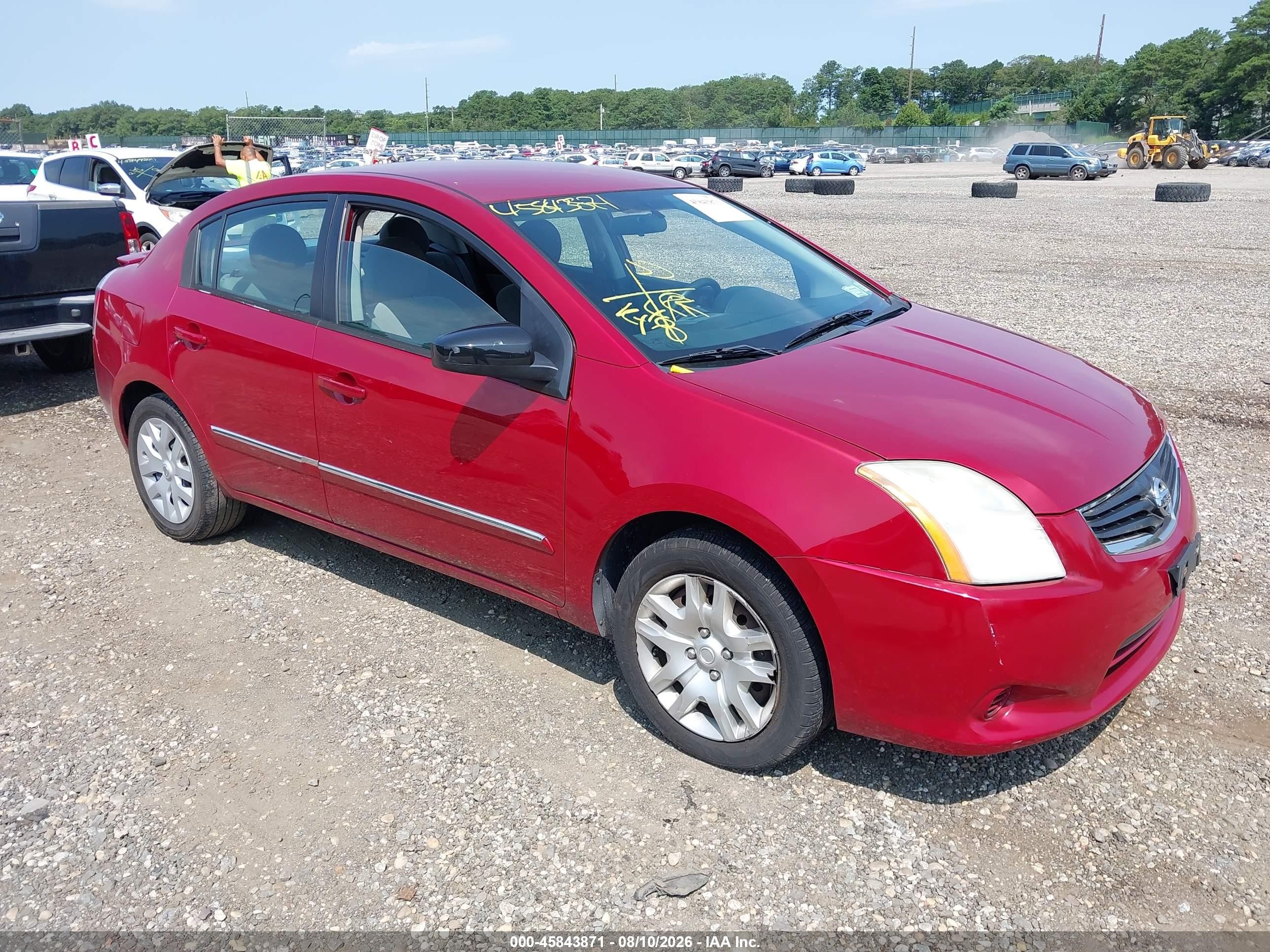 2011 Nissan Sentra 2.0s Red vin: 3N1AB6AP7BL684812