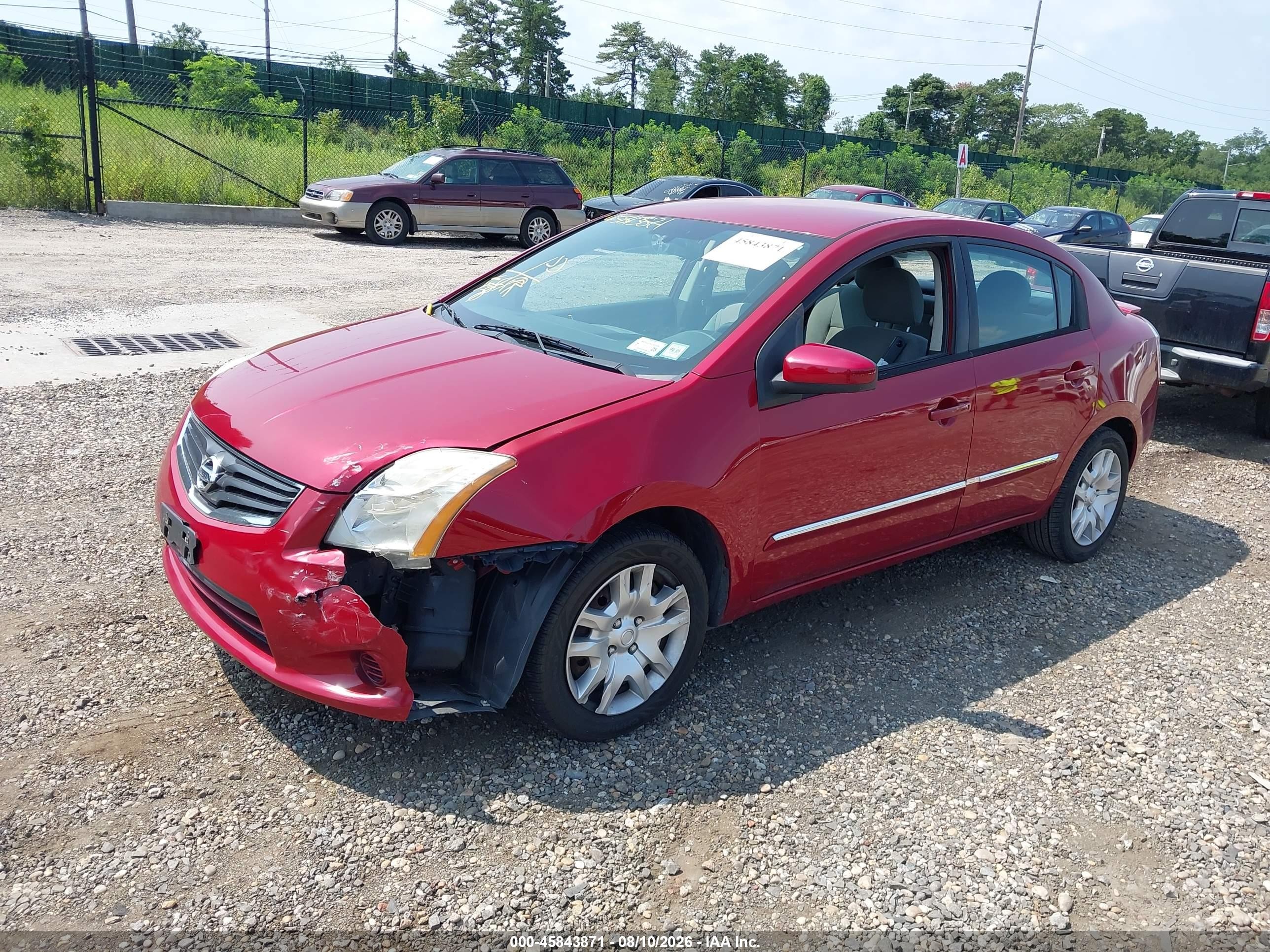 2011 Nissan Sentra 2.0s Red vin: 3N1AB6AP7BL684812