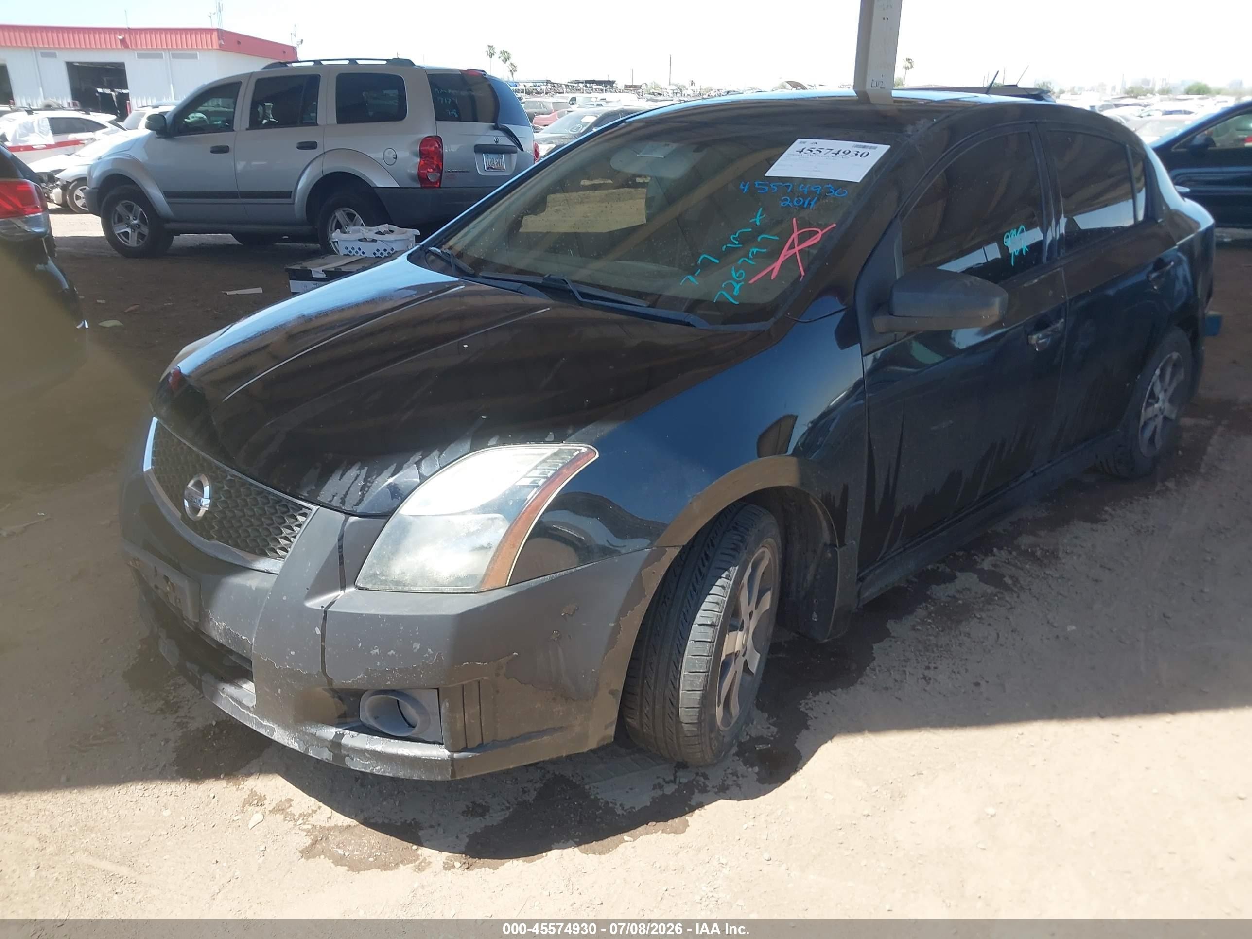 2011 Nissan Sentra 2.0sr Черный vin: 3N1AB6AP7BL726797