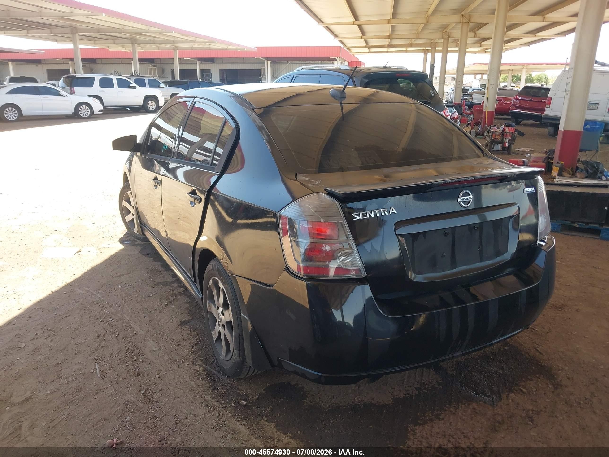 2011 Nissan Sentra 2.0sr Черный vin: 3N1AB6AP7BL726797