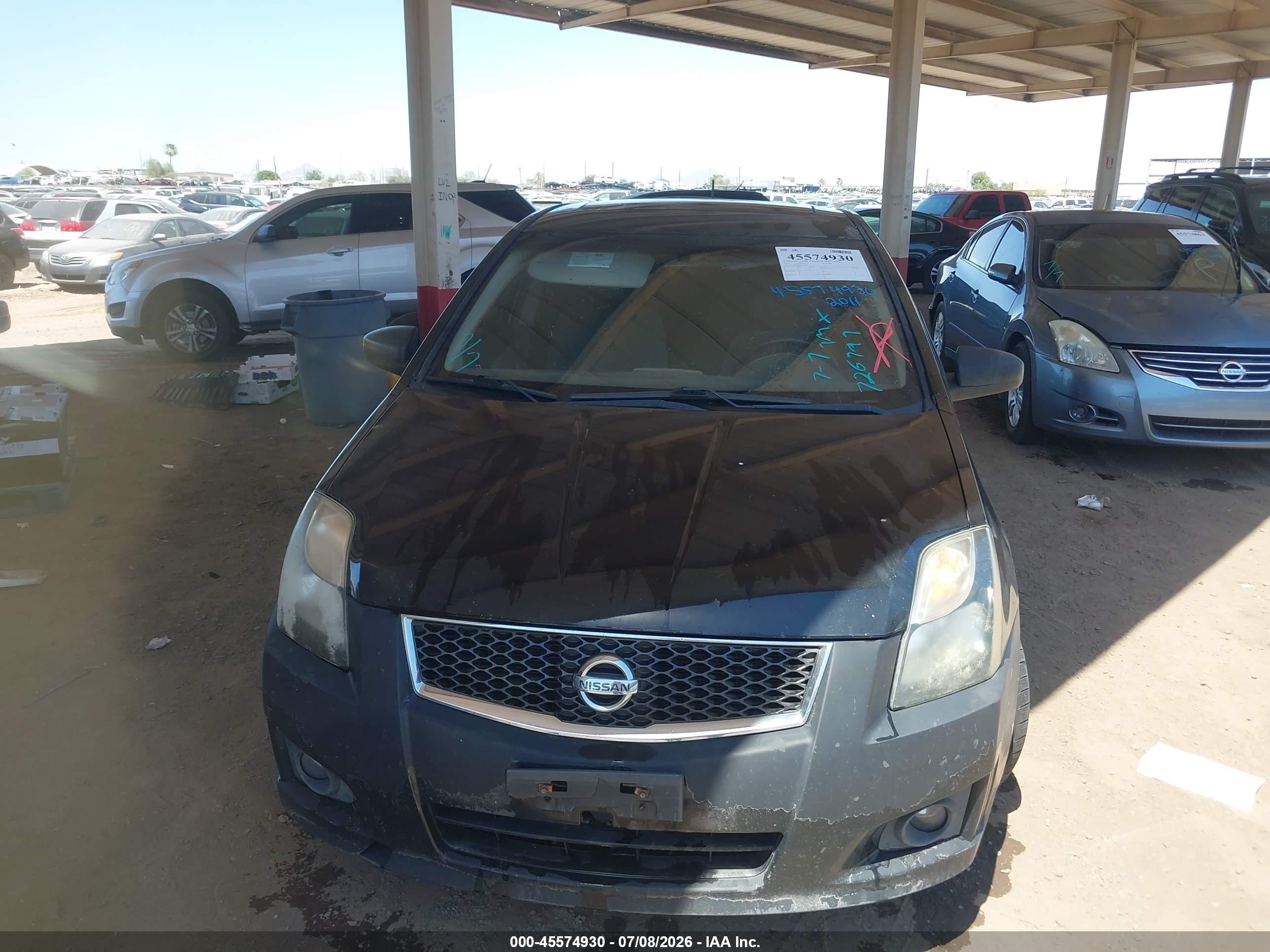 2011 Nissan Sentra 2.0sr Черный vin: 3N1AB6AP7BL726797