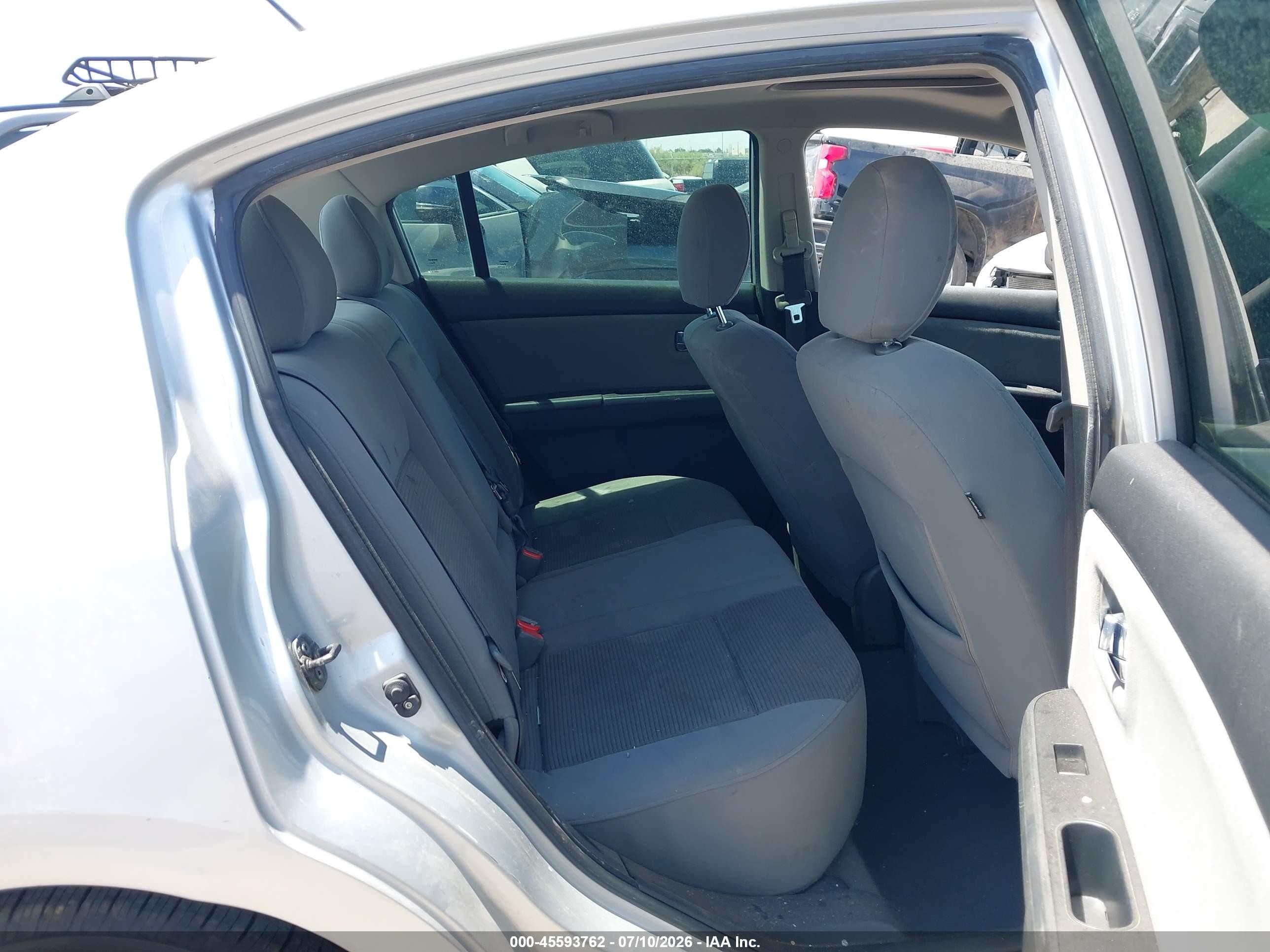 2012 Nissan Sentra 2.0 Sr Silver vin: 3N1AB6AP7CL606175
