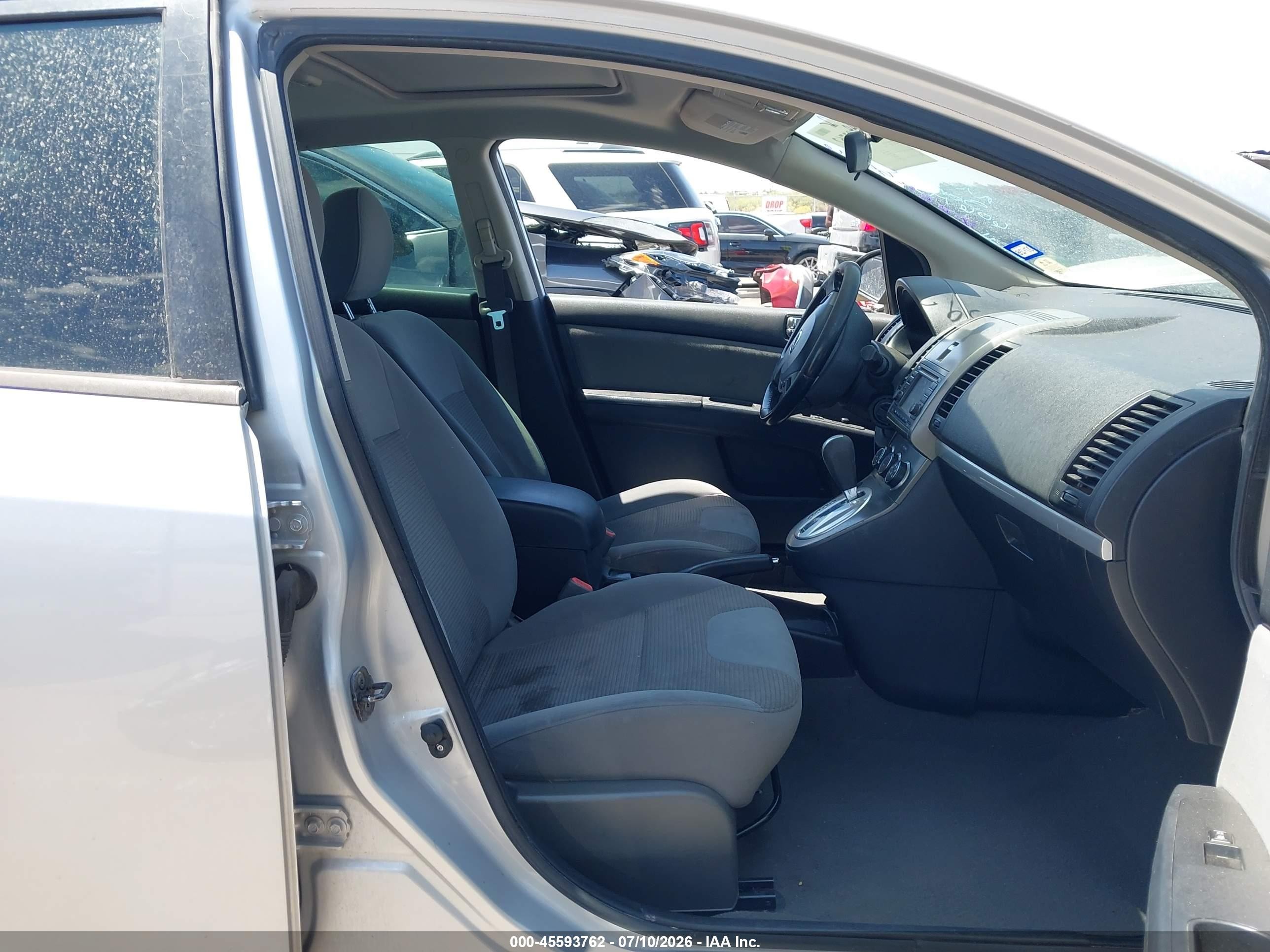 2012 Nissan Sentra 2.0 Sr Silver vin: 3N1AB6AP7CL606175
