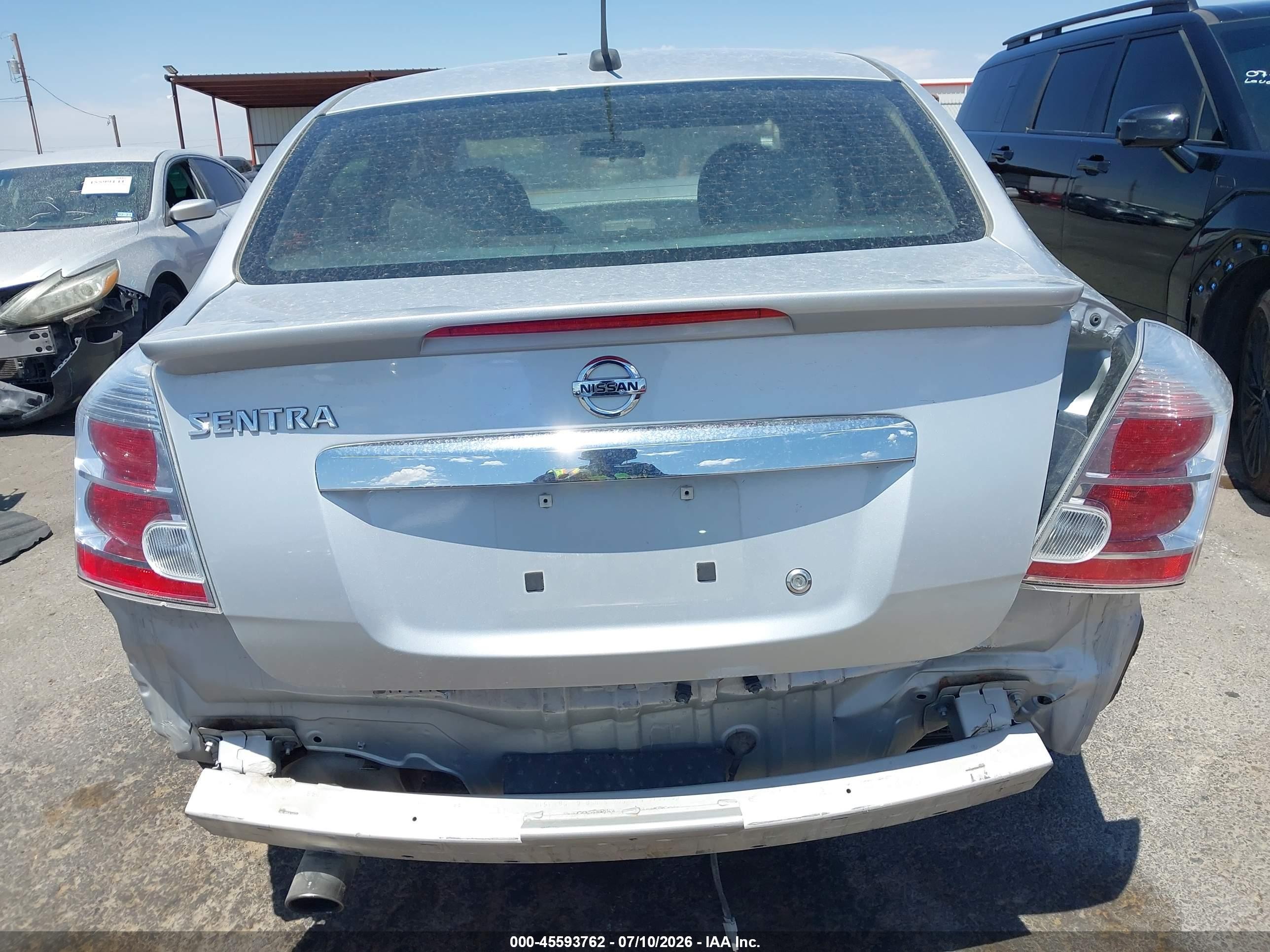 2012 Nissan Sentra 2.0 Sr Silver vin: 3N1AB6AP7CL606175