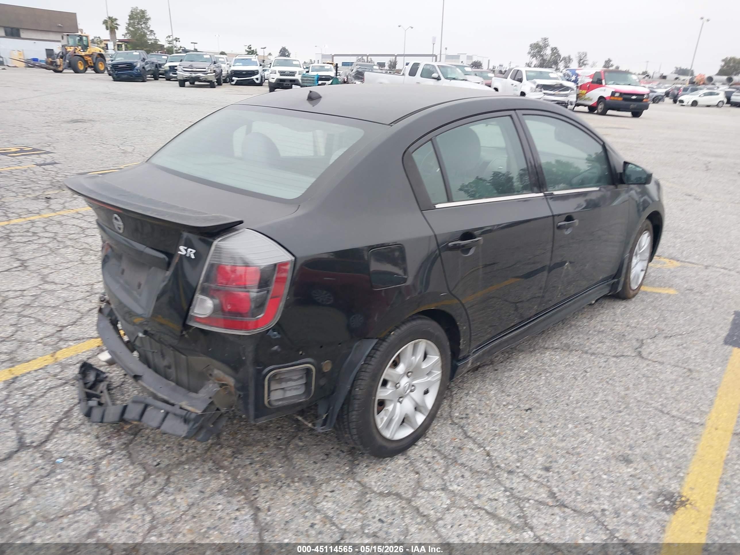 2012 Nissan Sentra 2.0 Sr Black vin: 3N1AB6AP7CL620951