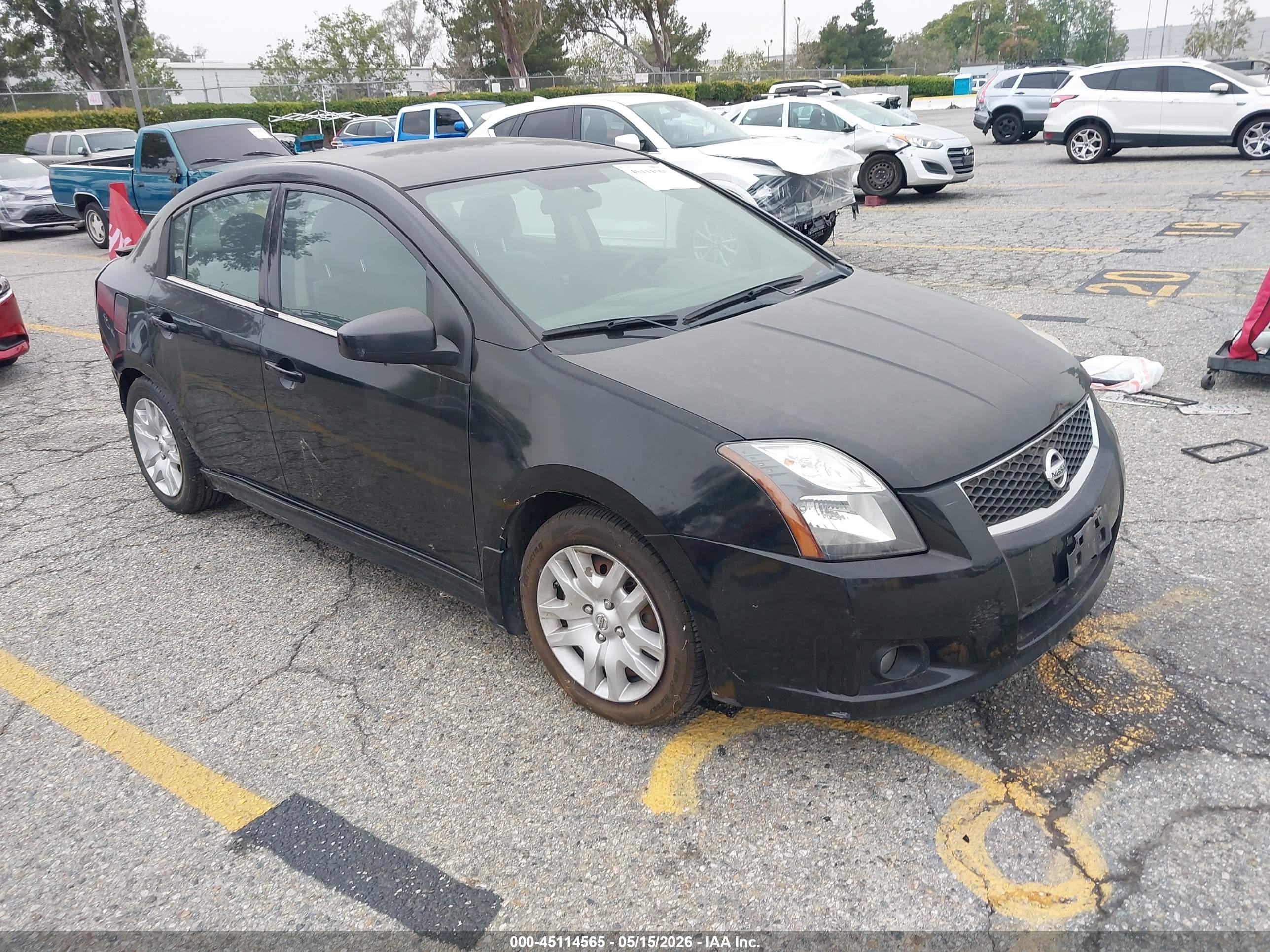 2012 Nissan Sentra 2.0 Sr Black vin: 3N1AB6AP7CL620951