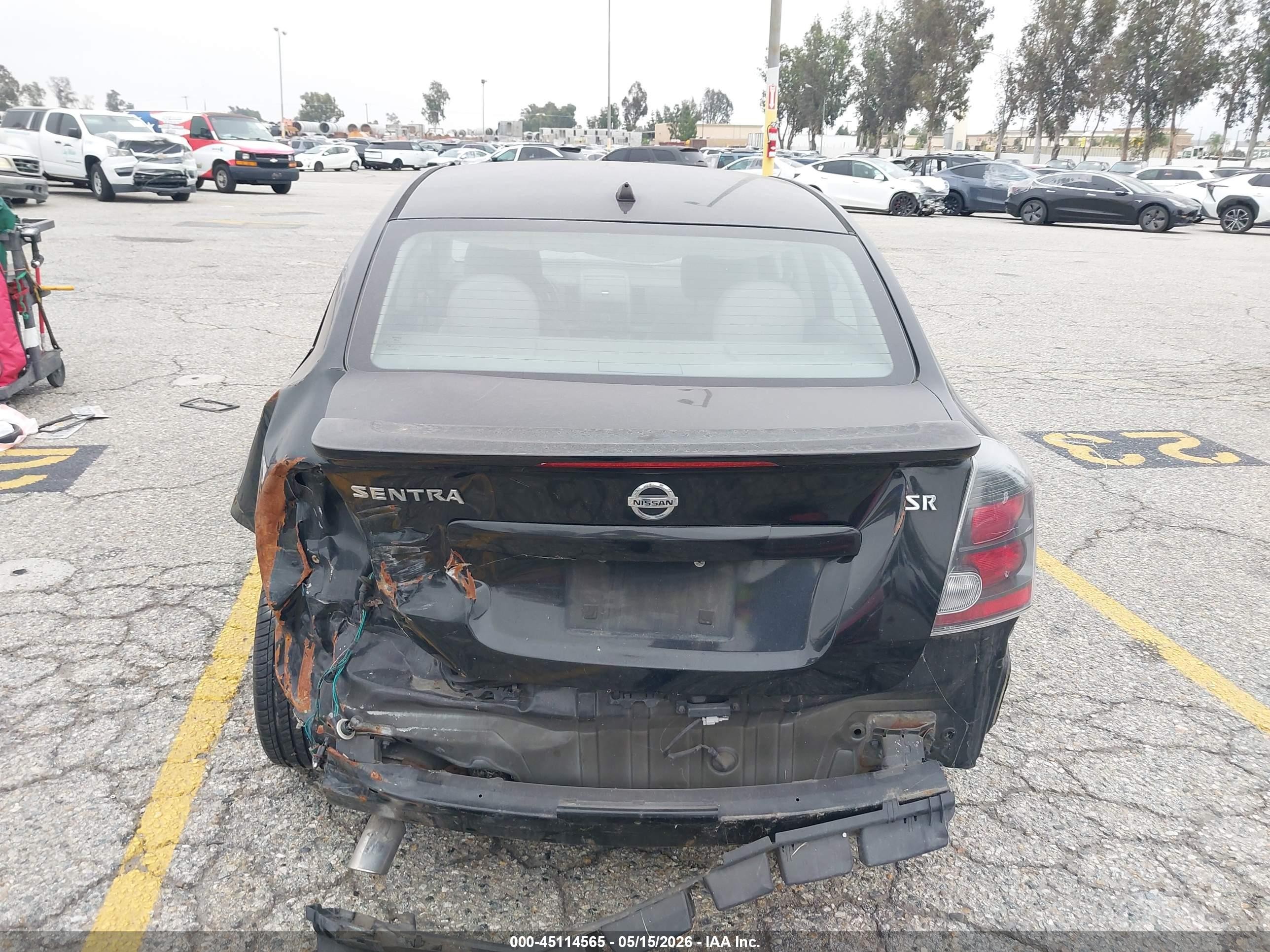 2012 Nissan Sentra 2.0 Sr Black vin: 3N1AB6AP7CL620951