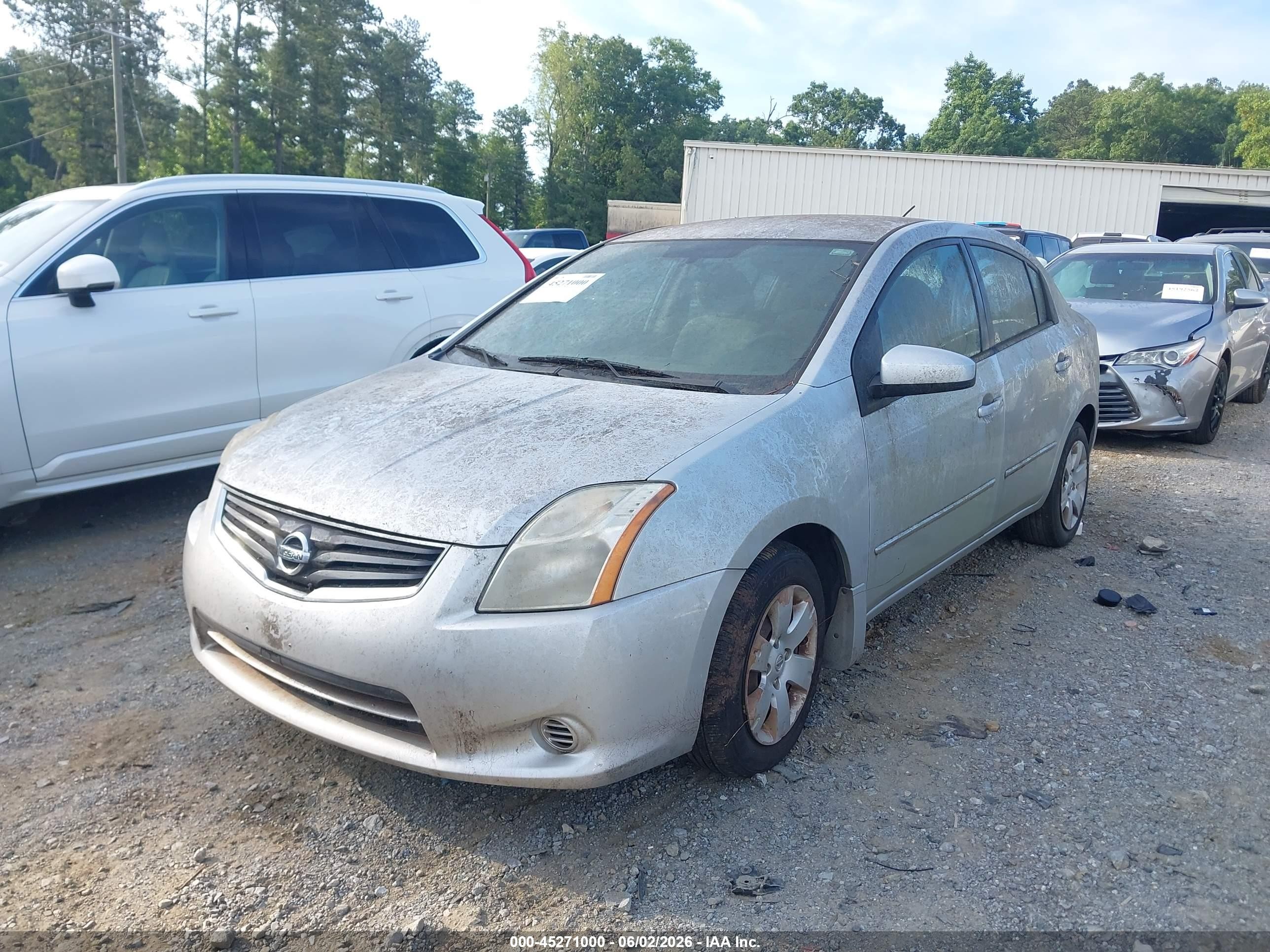 2012 Nissan Sentra 2.0 Silver vin: 3N1AB6AP7CL629603