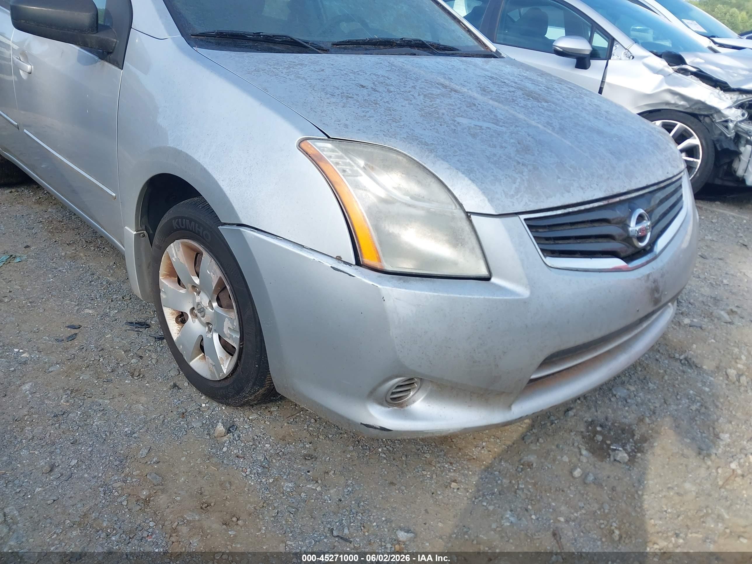 2012 Nissan Sentra 2.0 Silver vin: 3N1AB6AP7CL629603