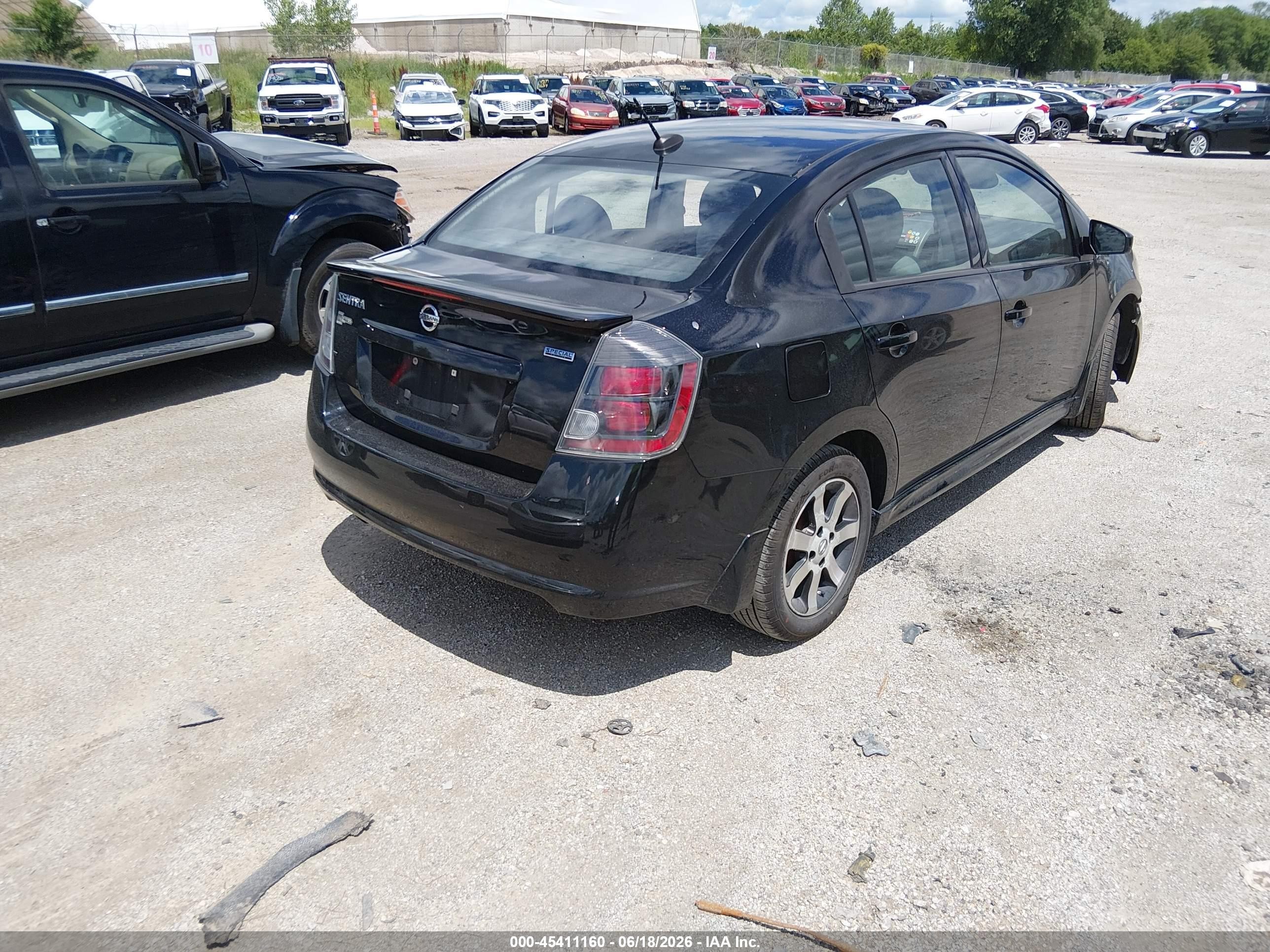2012 Nissan Sentra 2.0 Sr Черный vin: 3N1AB6AP7CL635031