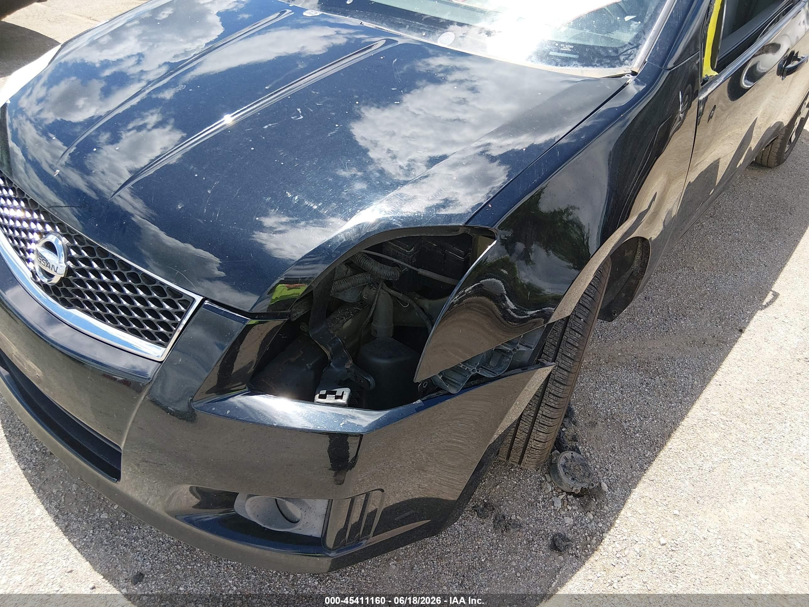 2012 Nissan Sentra 2.0 Sr Черный vin: 3N1AB6AP7CL635031