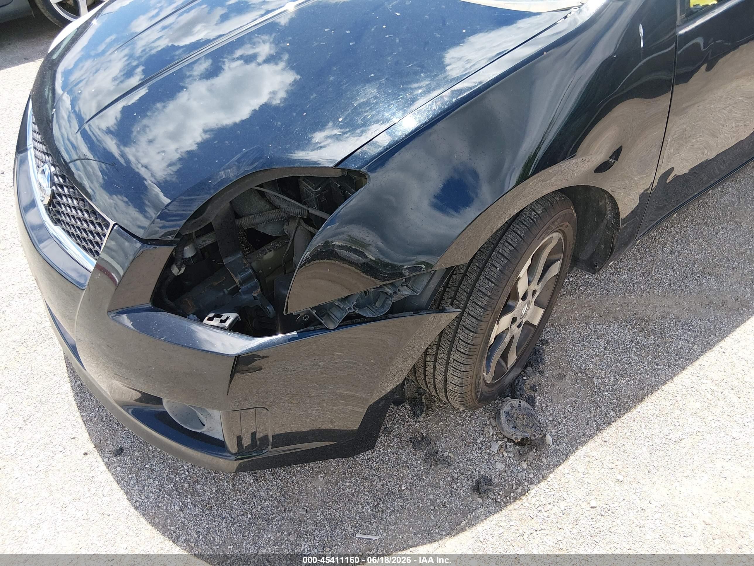2012 Nissan Sentra 2.0 Sr Черный vin: 3N1AB6AP7CL635031