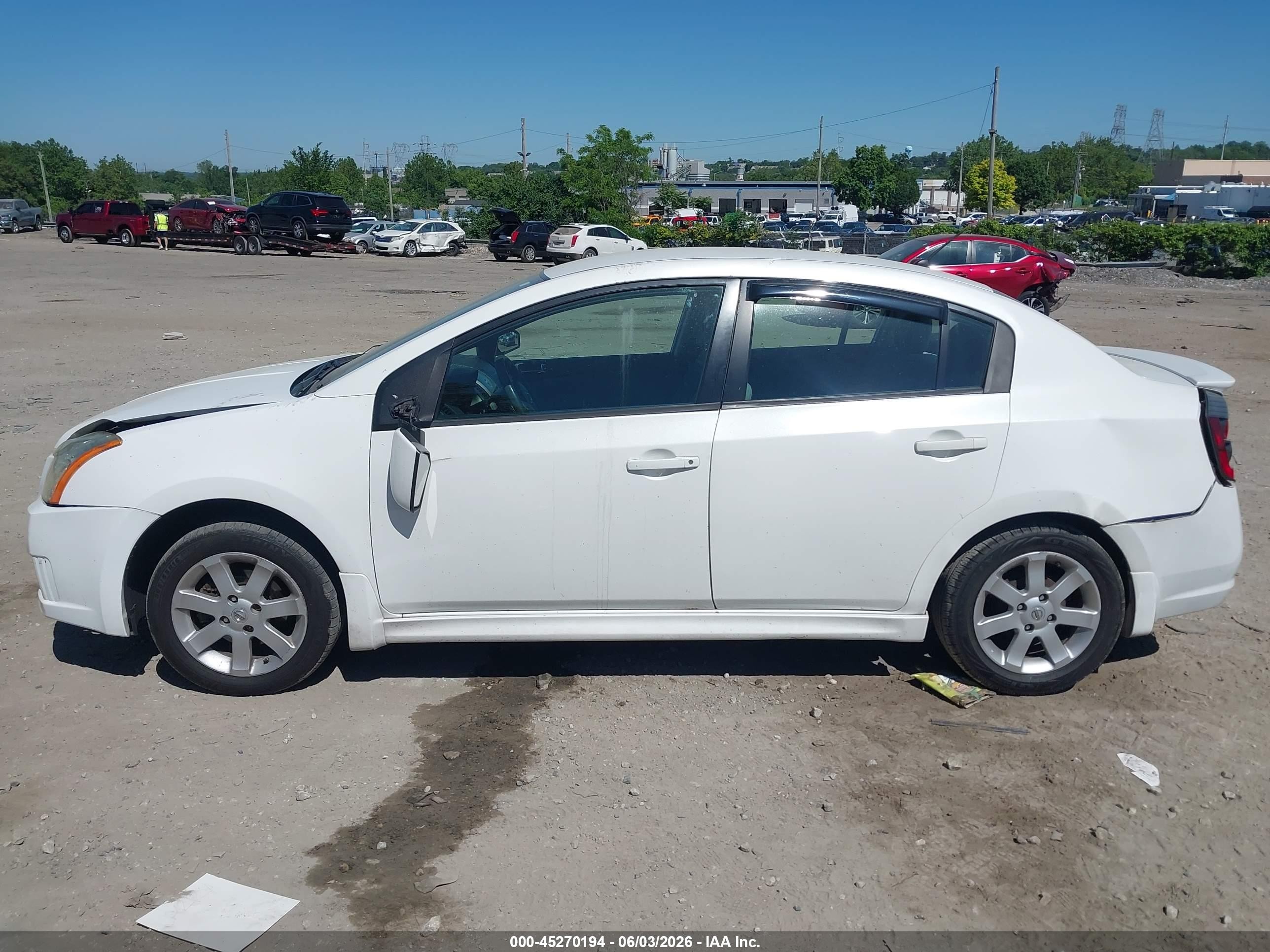 2012 Nissan Sentra 2.0 Sr White vin: 3N1AB6AP7CL646918