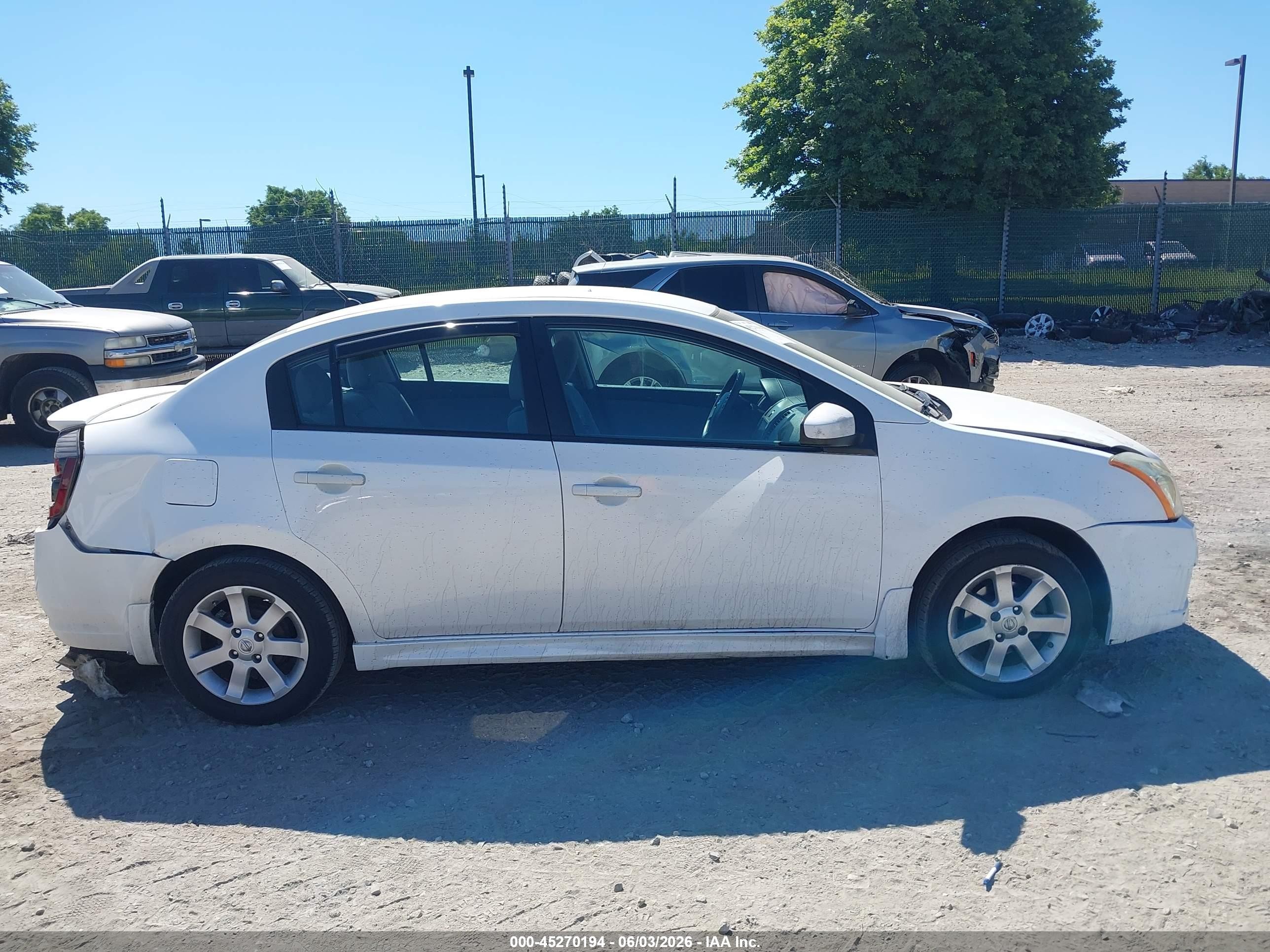 2012 Nissan Sentra 2.0 Sr White vin: 3N1AB6AP7CL646918