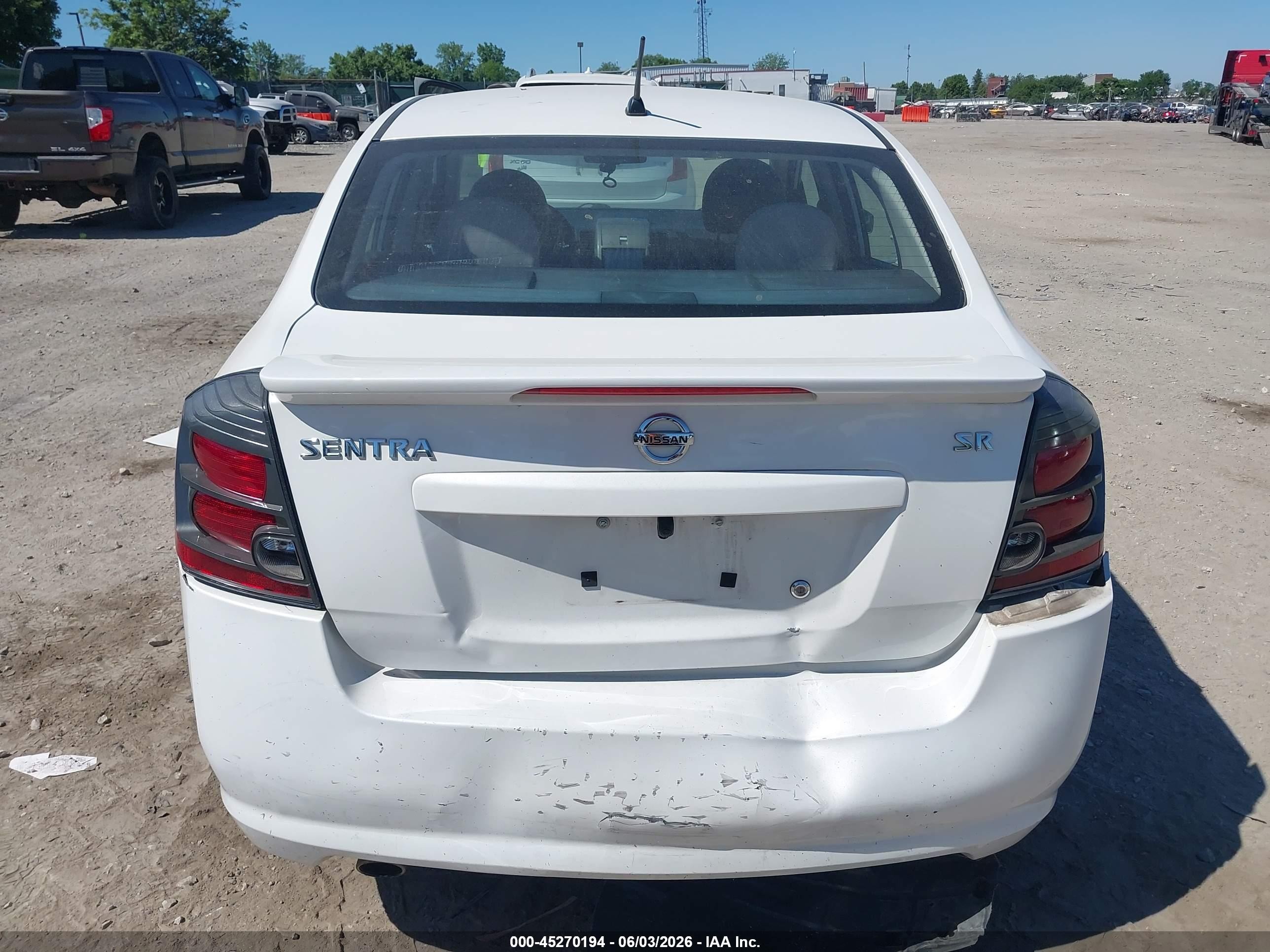 2012 Nissan Sentra 2.0 Sr White vin: 3N1AB6AP7CL646918