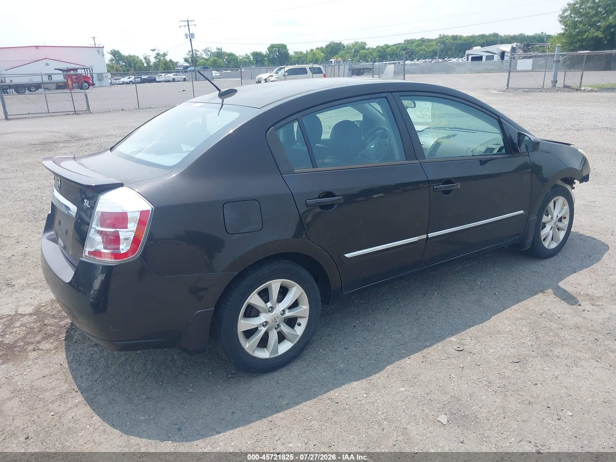 2012 Nissan Sentra 2.0 Sl Black vin: 3N1AB6AP7CL656042