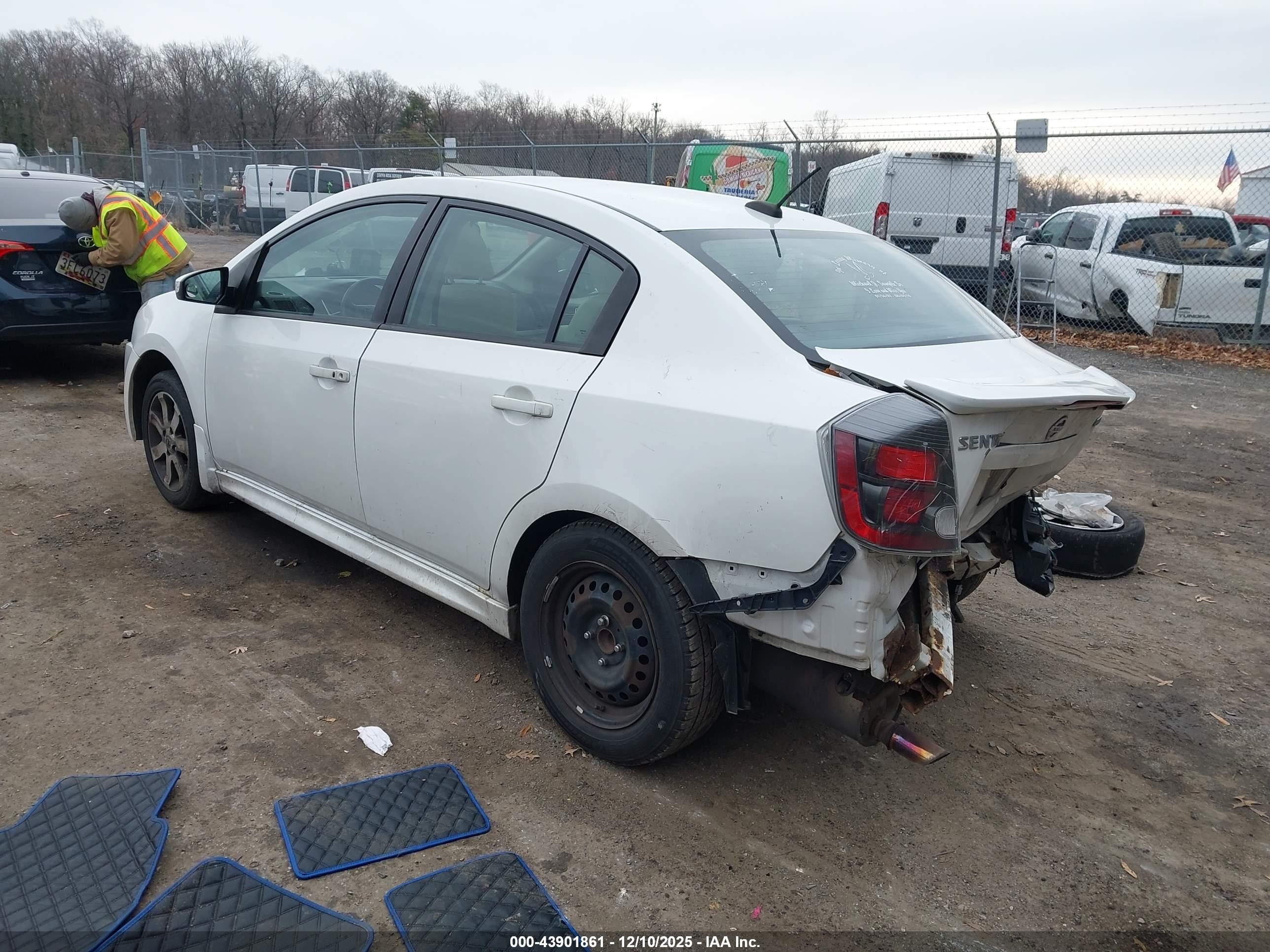 2012 Nissan Sentra 2.0 Sr White vin: 3N1AB6AP7CL658888