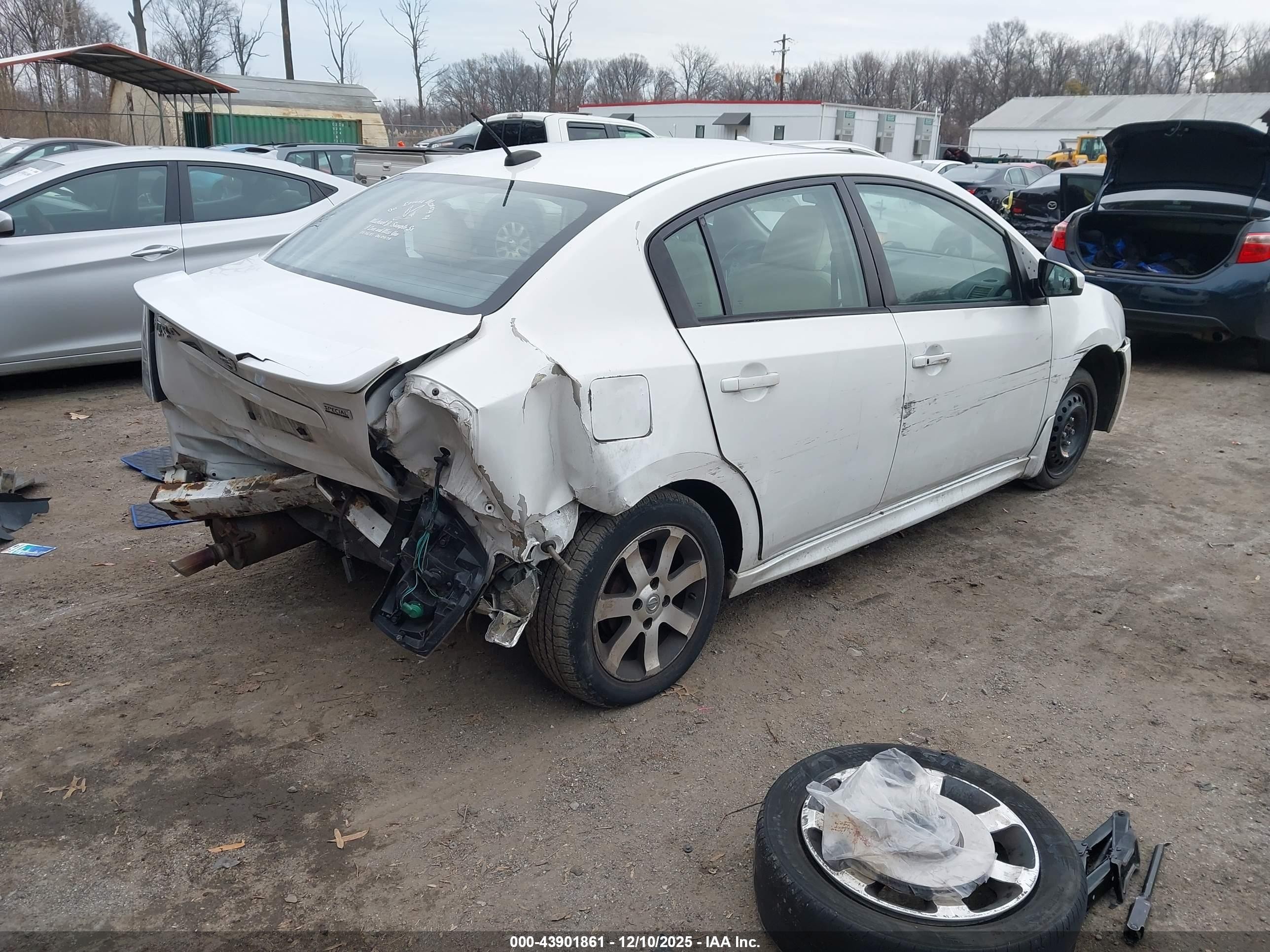 2012 Nissan Sentra 2.0 Sr White vin: 3N1AB6AP7CL658888