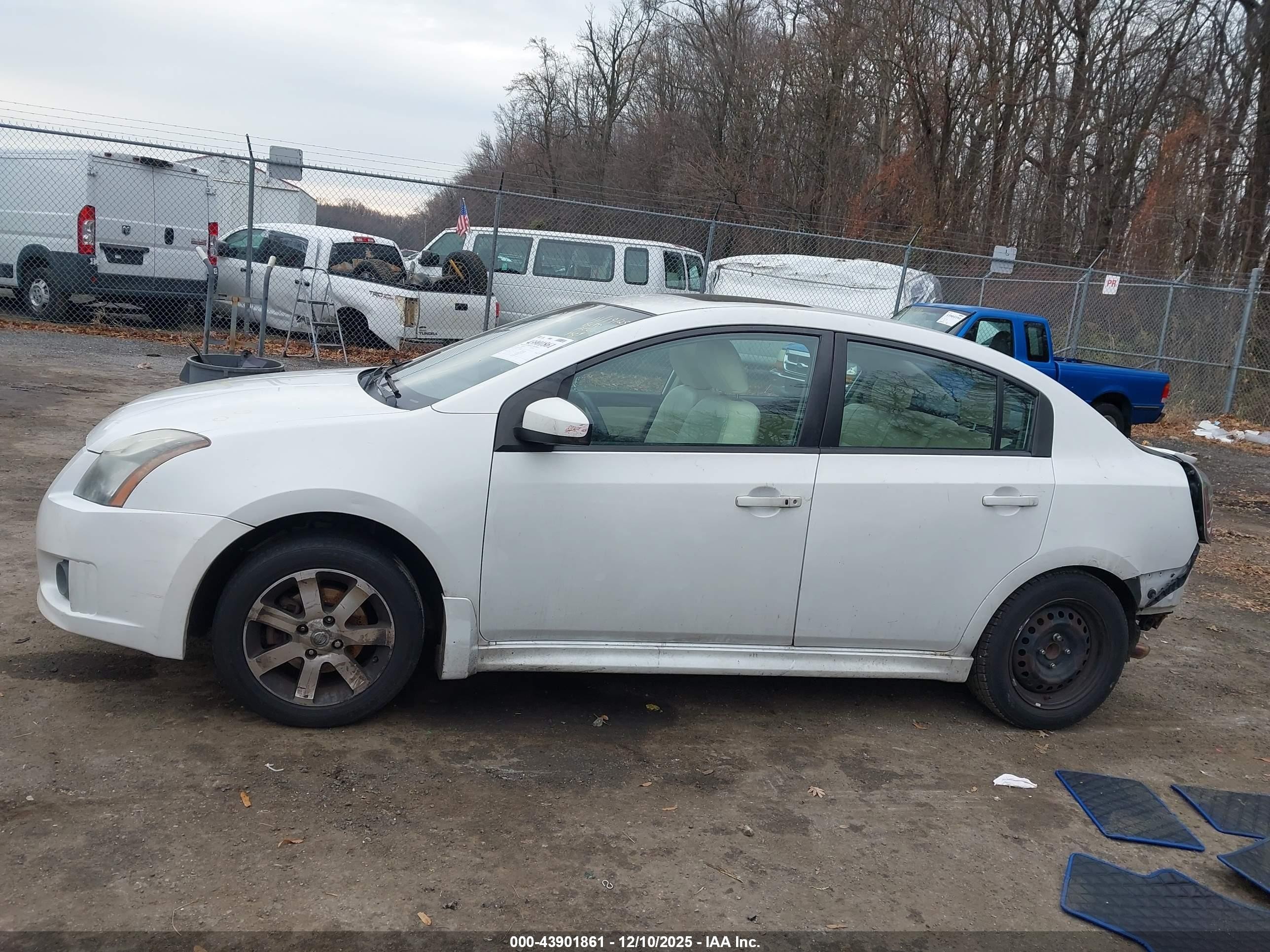 2012 Nissan Sentra 2.0 Sr White vin: 3N1AB6AP7CL658888