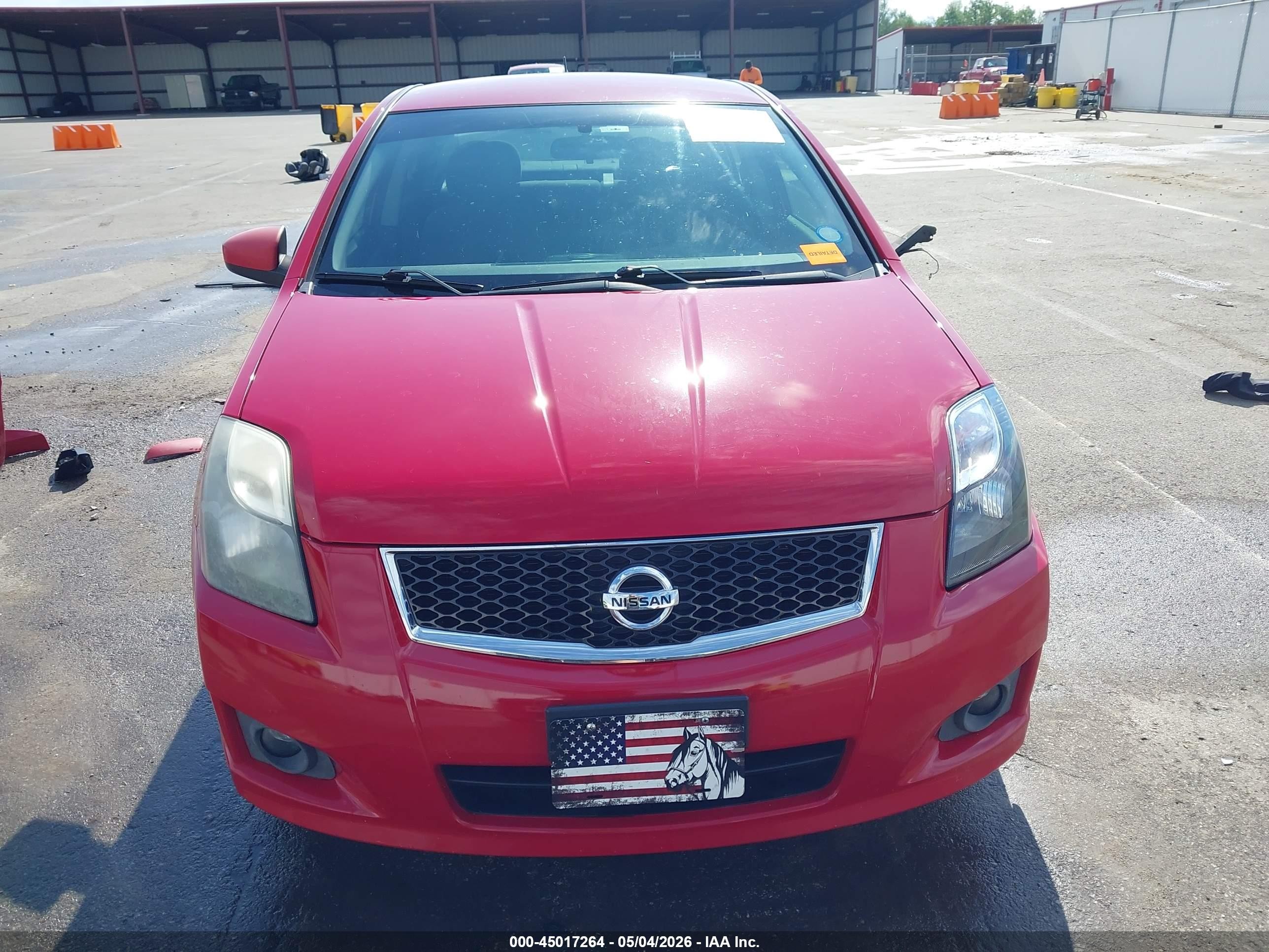 2012 Nissan Sentra 2.0 Sr Red vin: 3N1AB6AP7CL659068