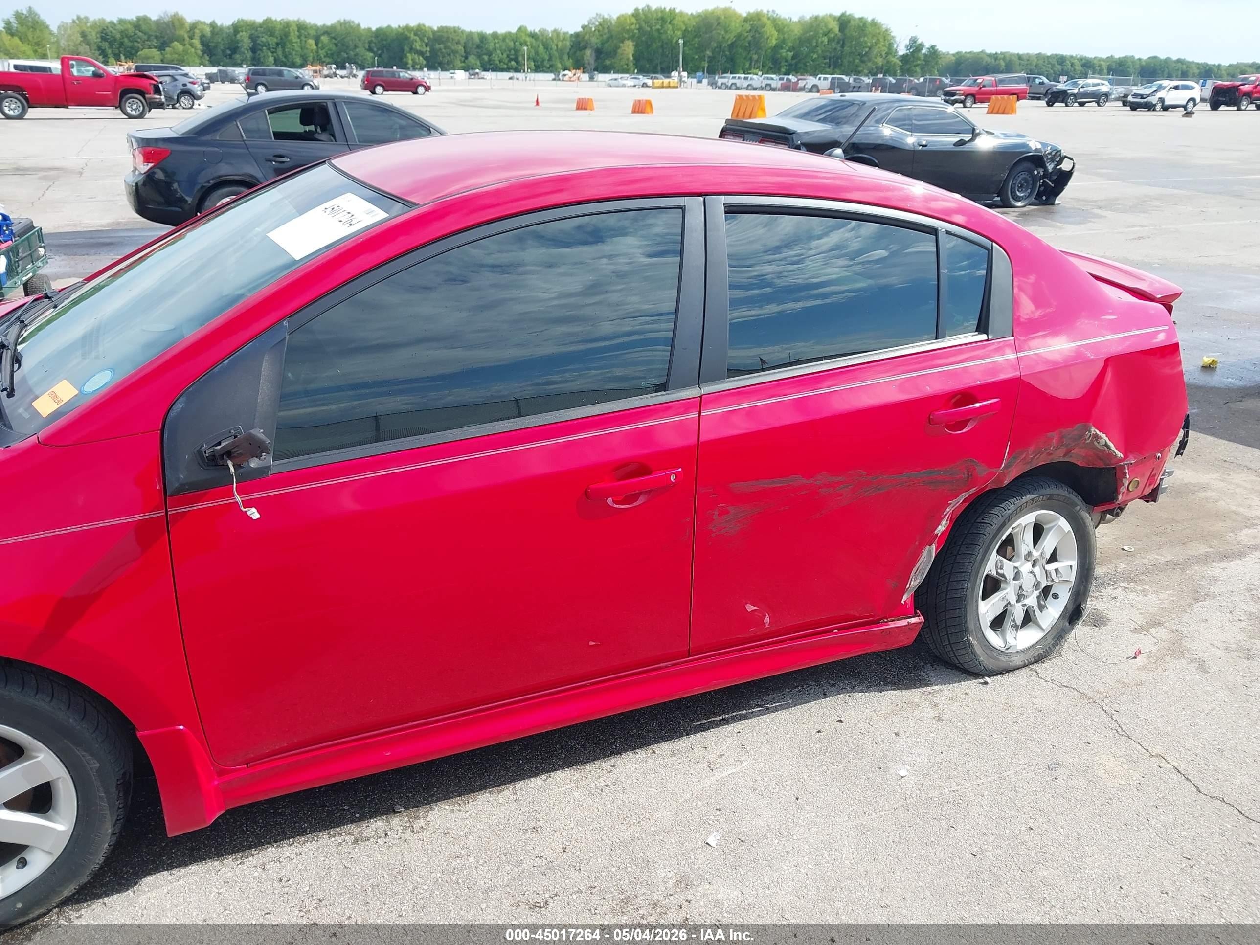2012 Nissan Sentra 2.0 Sr Red vin: 3N1AB6AP7CL659068