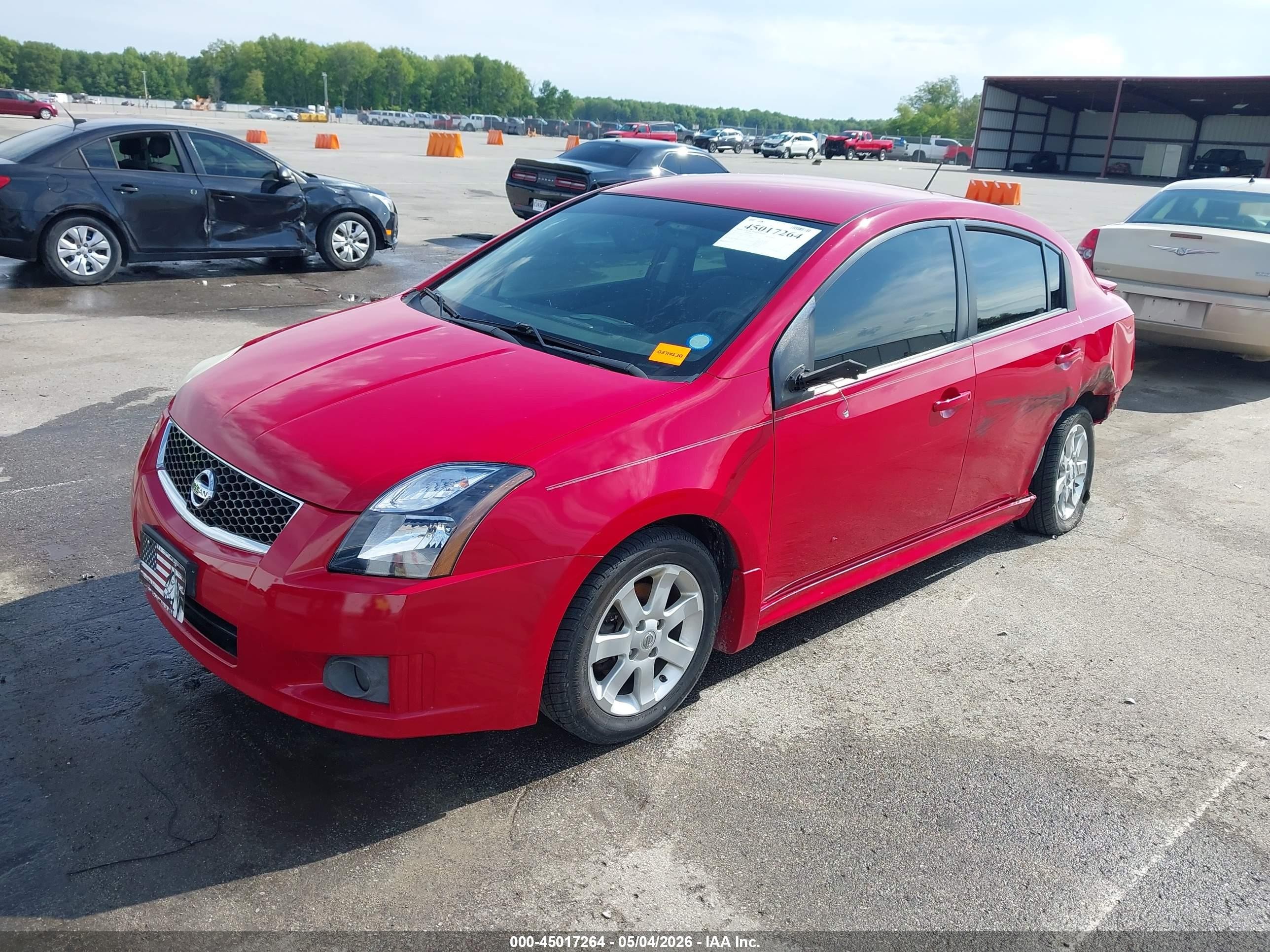 2012 Nissan Sentra 2.0 Sr Red vin: 3N1AB6AP7CL659068