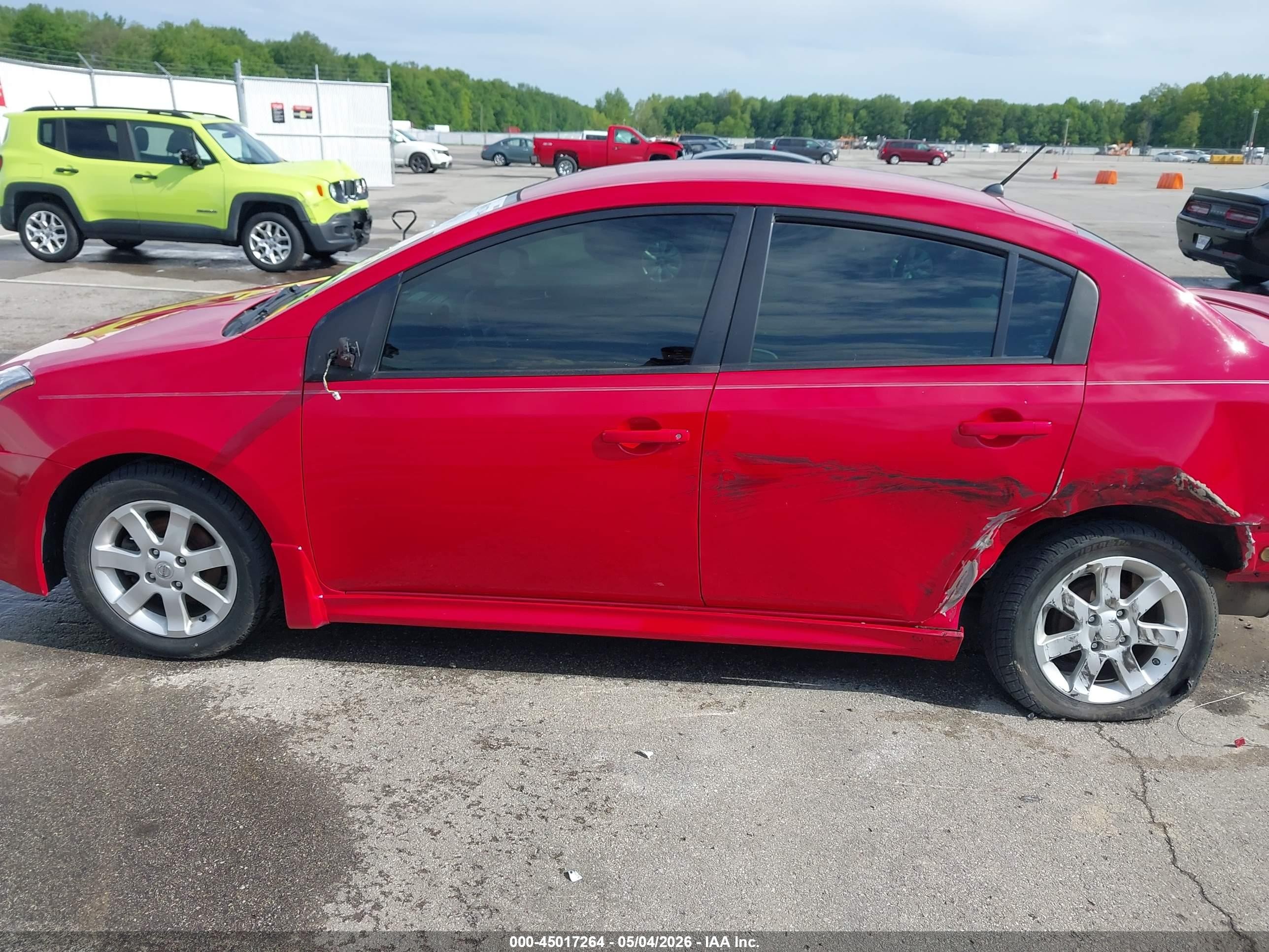 2012 Nissan Sentra 2.0 Sr Red vin: 3N1AB6AP7CL659068