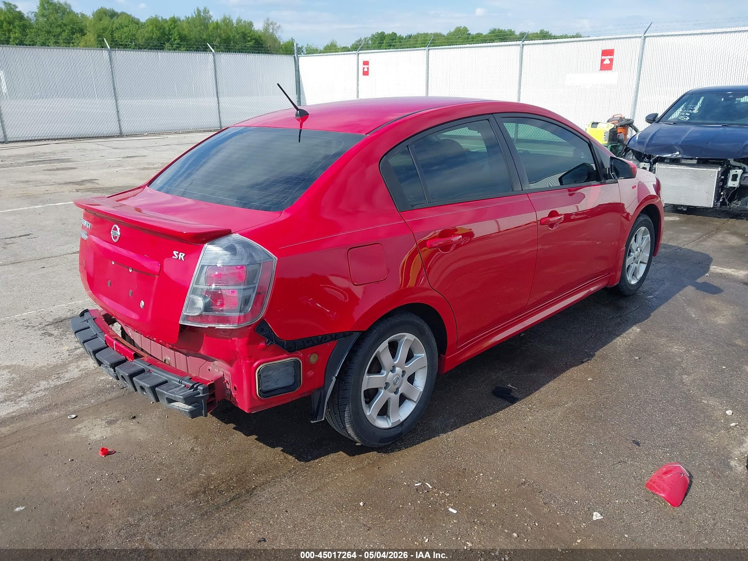 2012 Nissan Sentra 2.0 Sr Red vin: 3N1AB6AP7CL659068