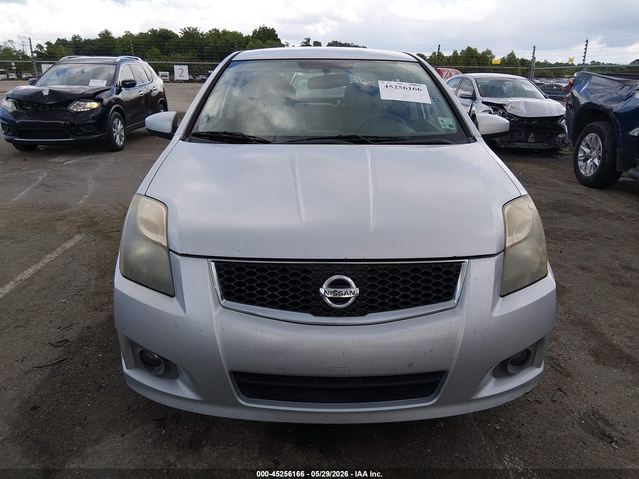 2012 Nissan Sentra 2.0 Sr Silver vin: 3N1AB6AP7CL669583