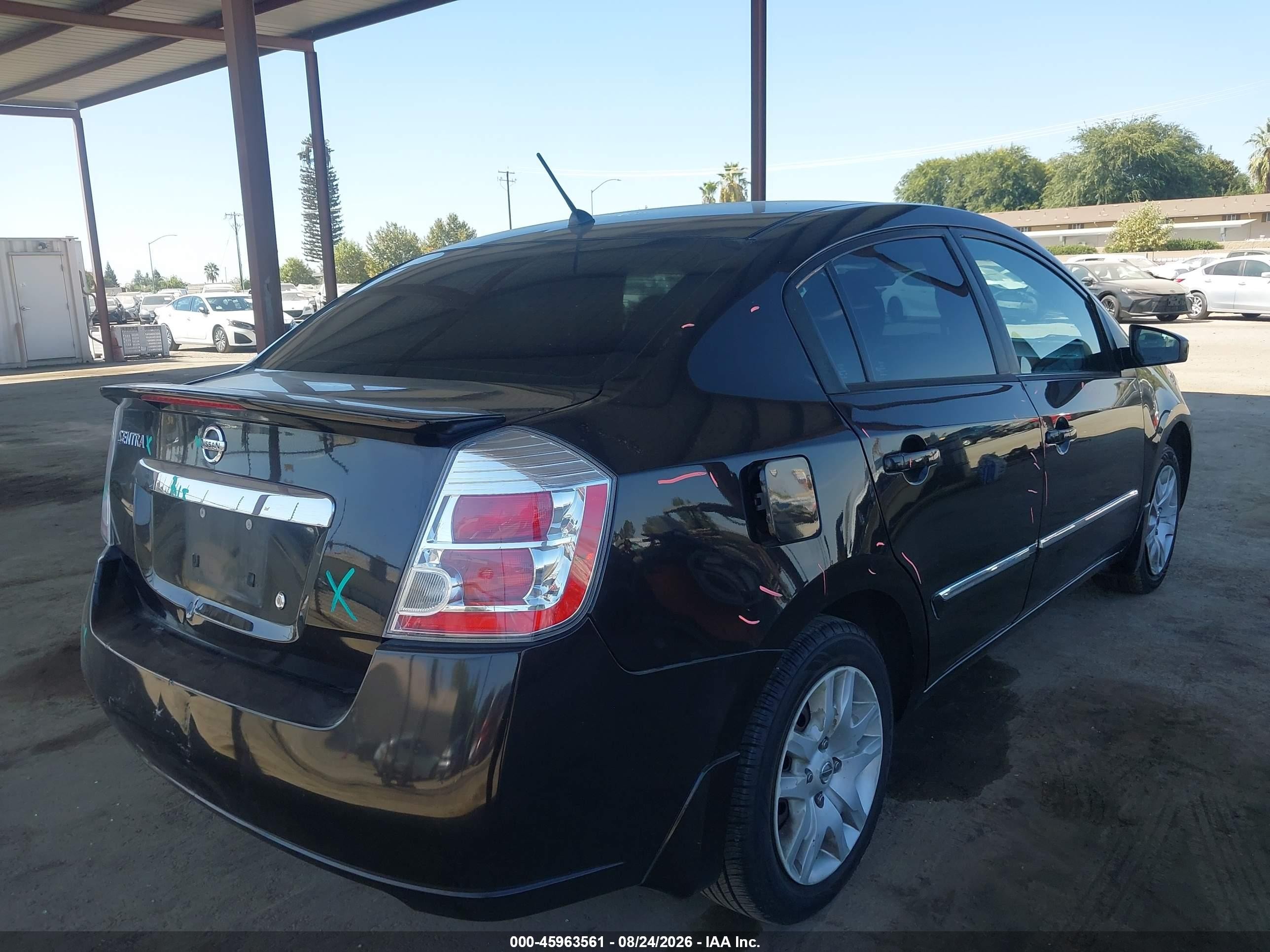 2012 Nissan Sentra 2.0 S Black vin: 3N1AB6AP7CL679546