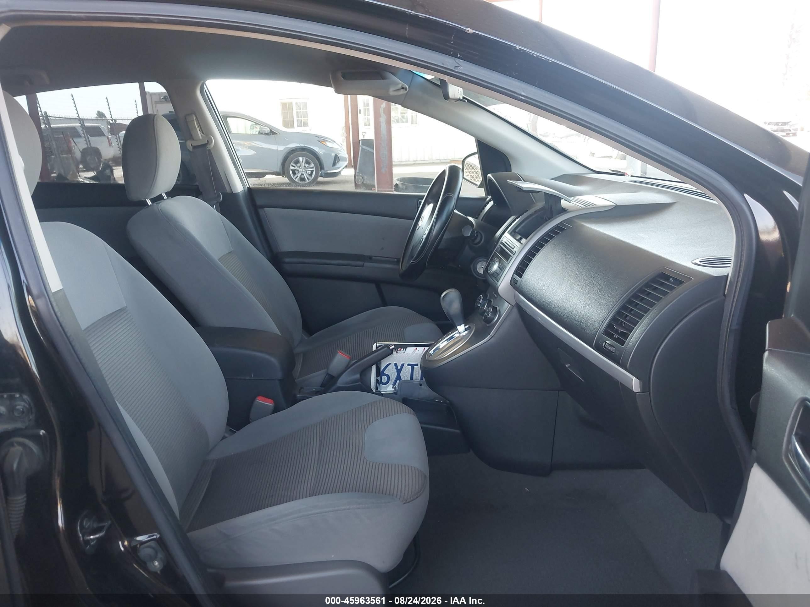 2012 Nissan Sentra 2.0 S Black vin: 3N1AB6AP7CL679546
