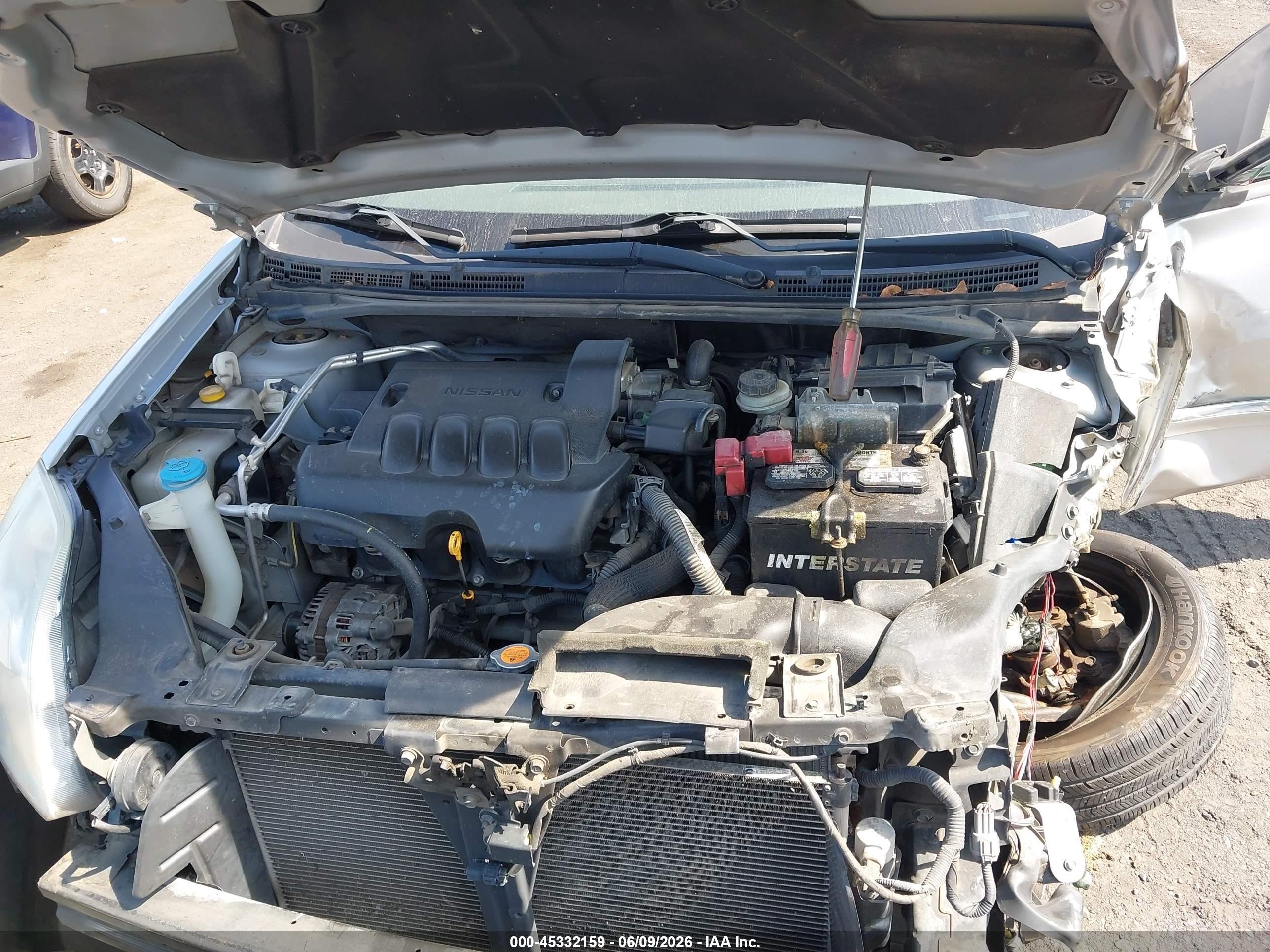 2012 Nissan Sentra 2.0 S Серебряный vin: 3N1AB6AP7CL687999