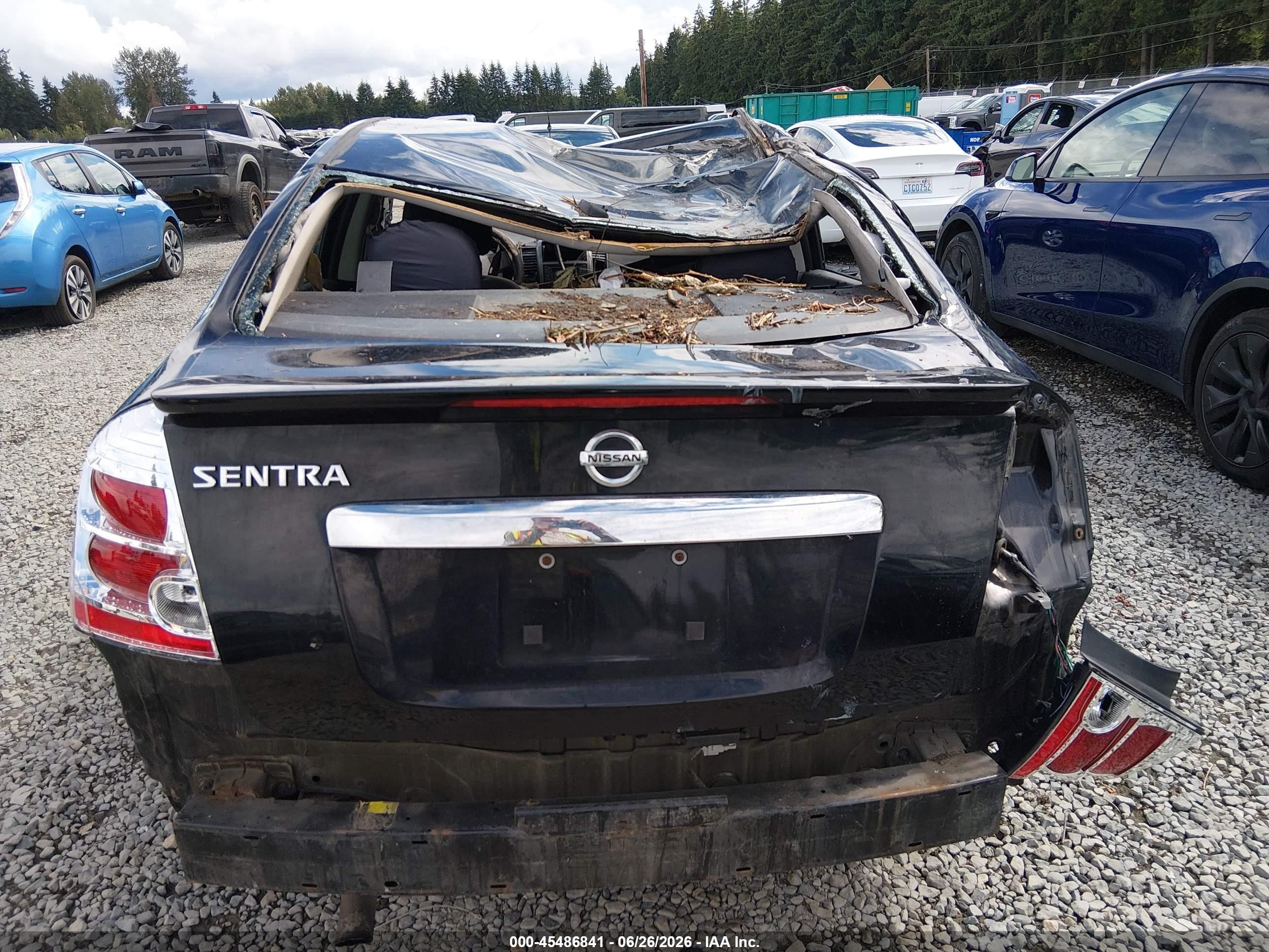2012 Nissan Sentra 2.0 S Black vin: 3N1AB6AP7CL698792