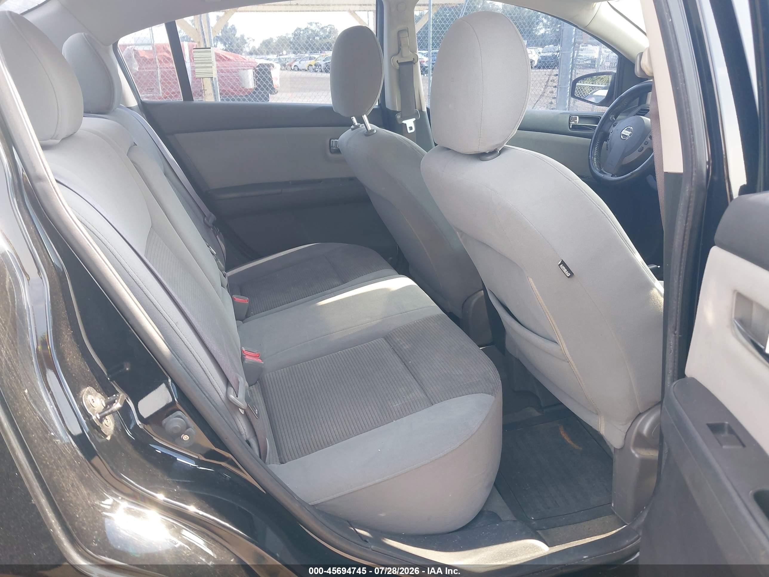 2012 Nissan Sentra 2.0 Sr Black vin: 3N1AB6AP7CL704817