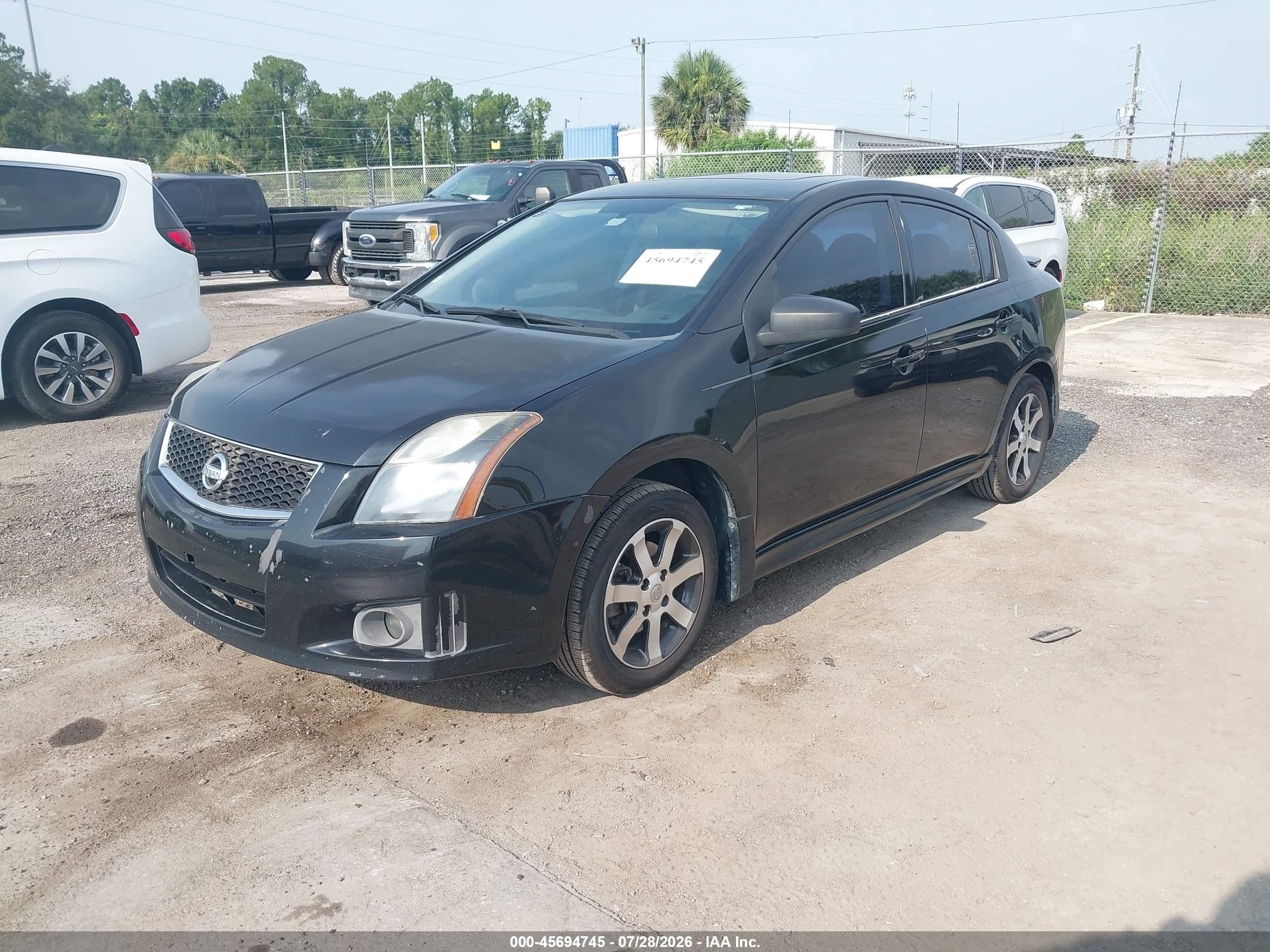 2012 Nissan Sentra 2.0 Sr Black vin: 3N1AB6AP7CL704817