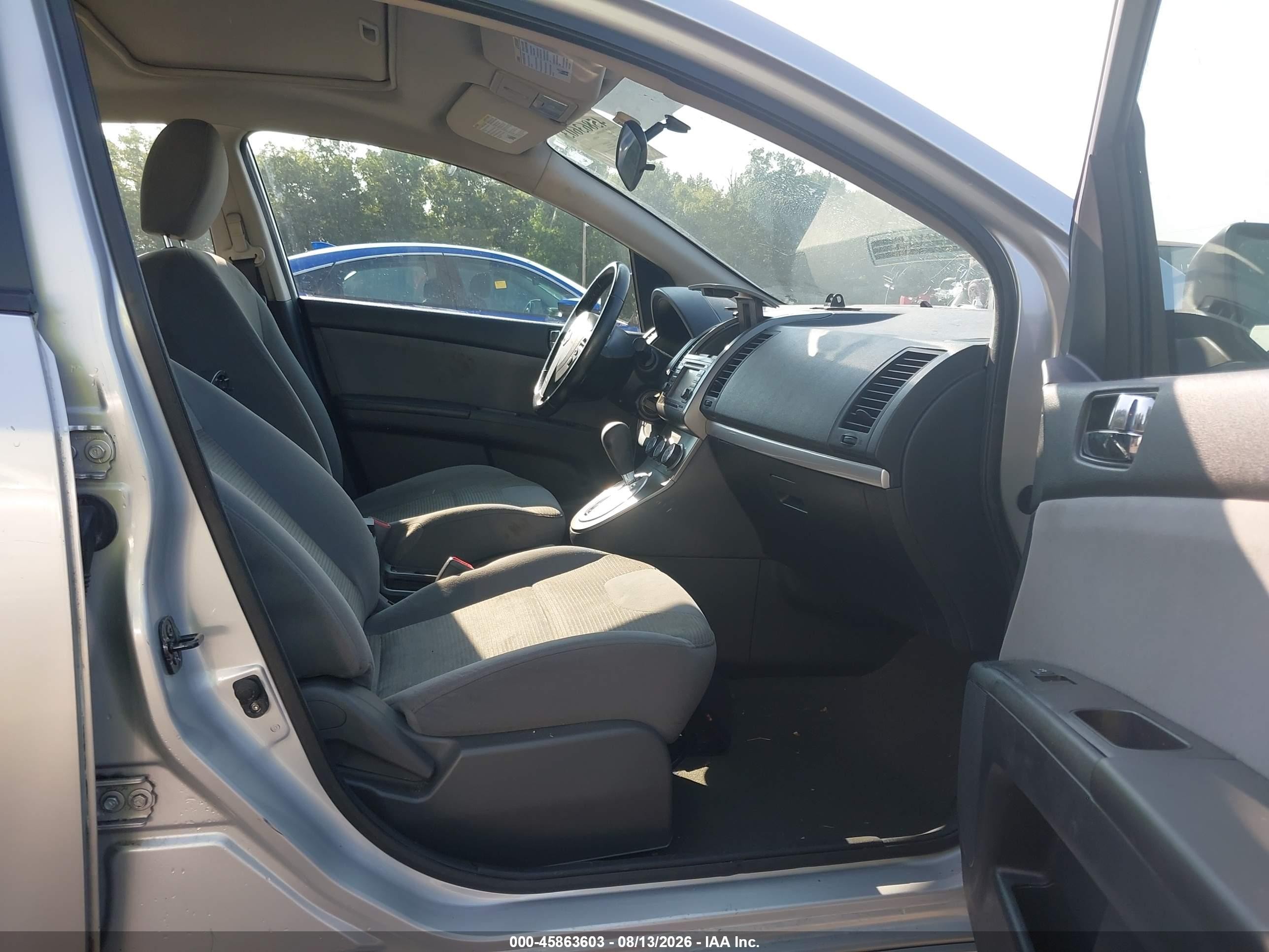 2012 Nissan Sentra 2.0 Sr Silver vin: 3N1AB6AP7CL716532