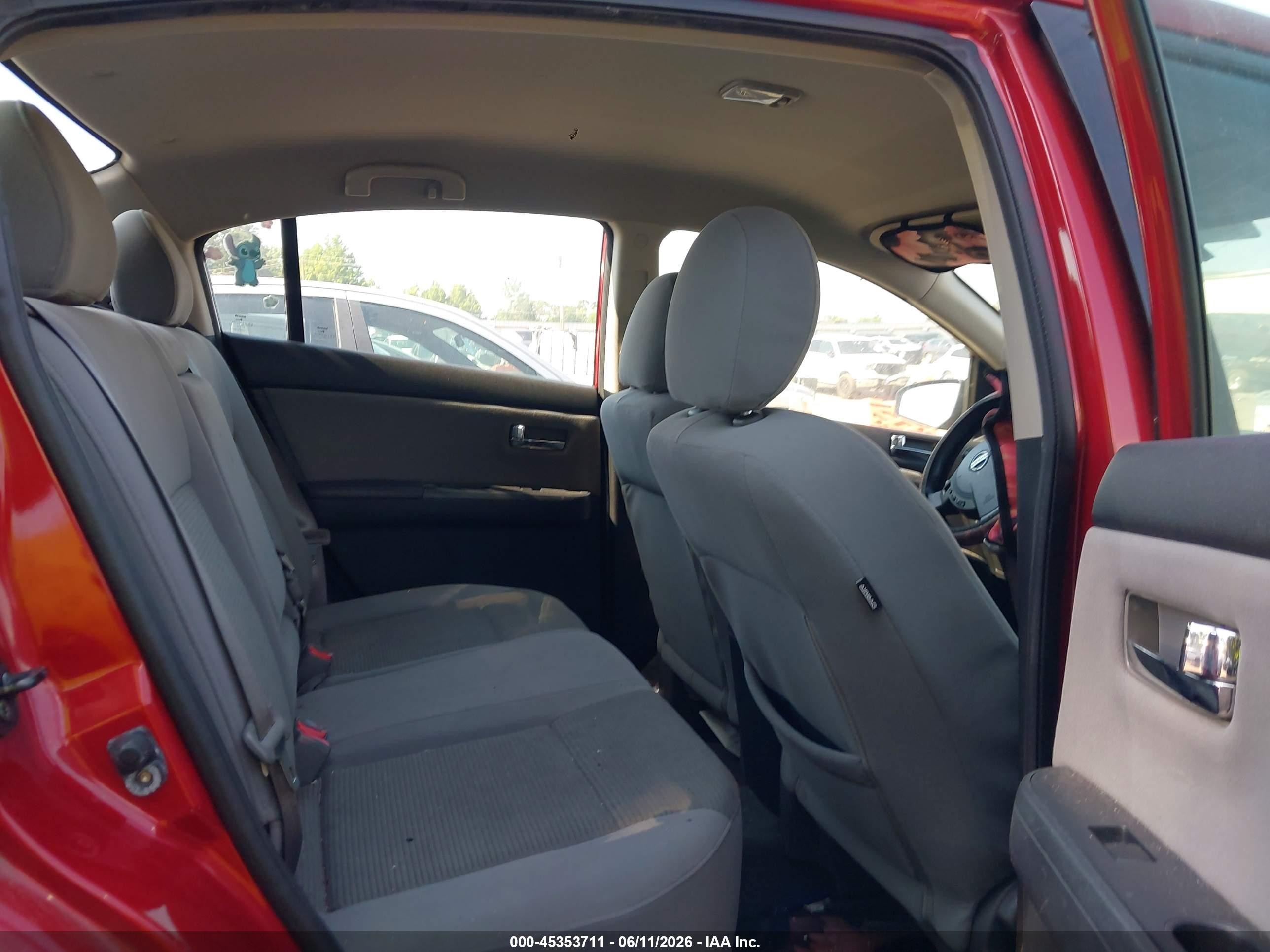 2012 Nissan Sentra 2.0 S Red vin: 3N1AB6AP7CL717681
