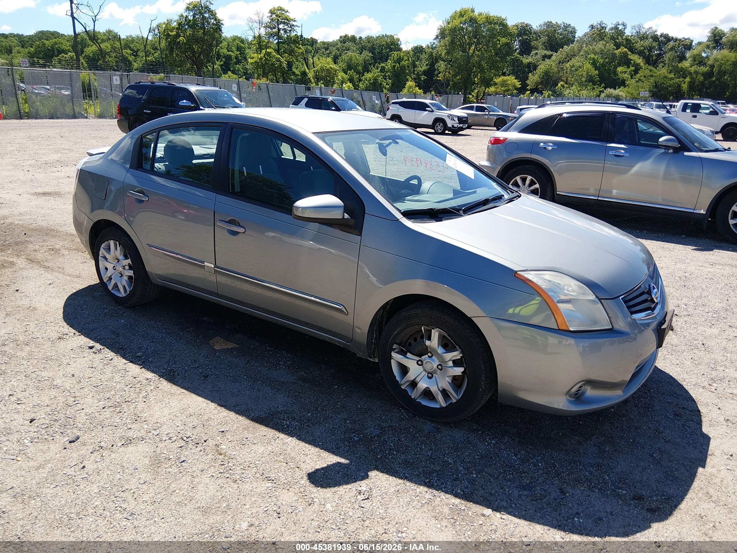 2012 Nissan Sentra 2.0 S Gray vin: 3N1AB6AP7CL730107