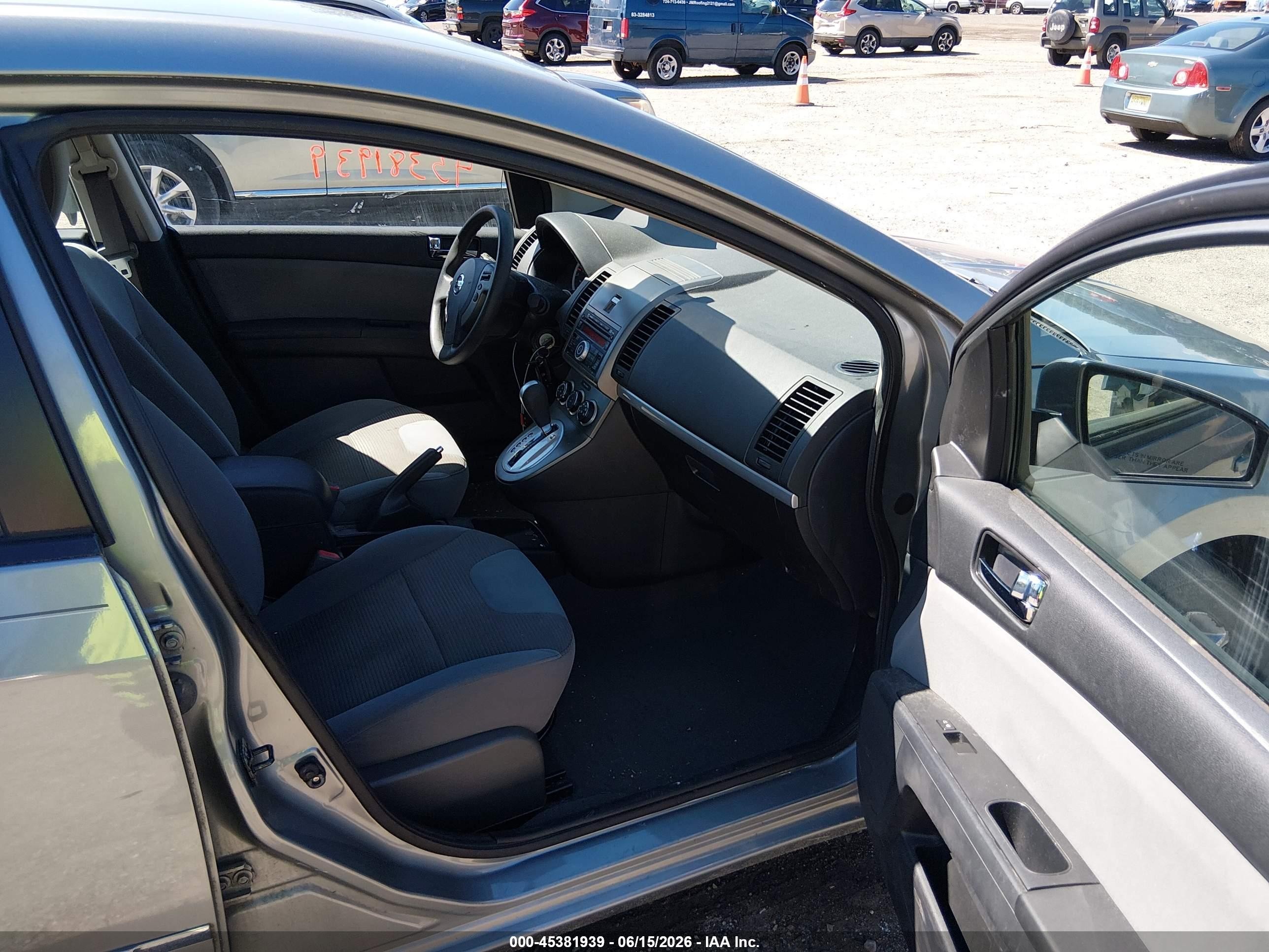 2012 Nissan Sentra 2.0 S Gray vin: 3N1AB6AP7CL730107